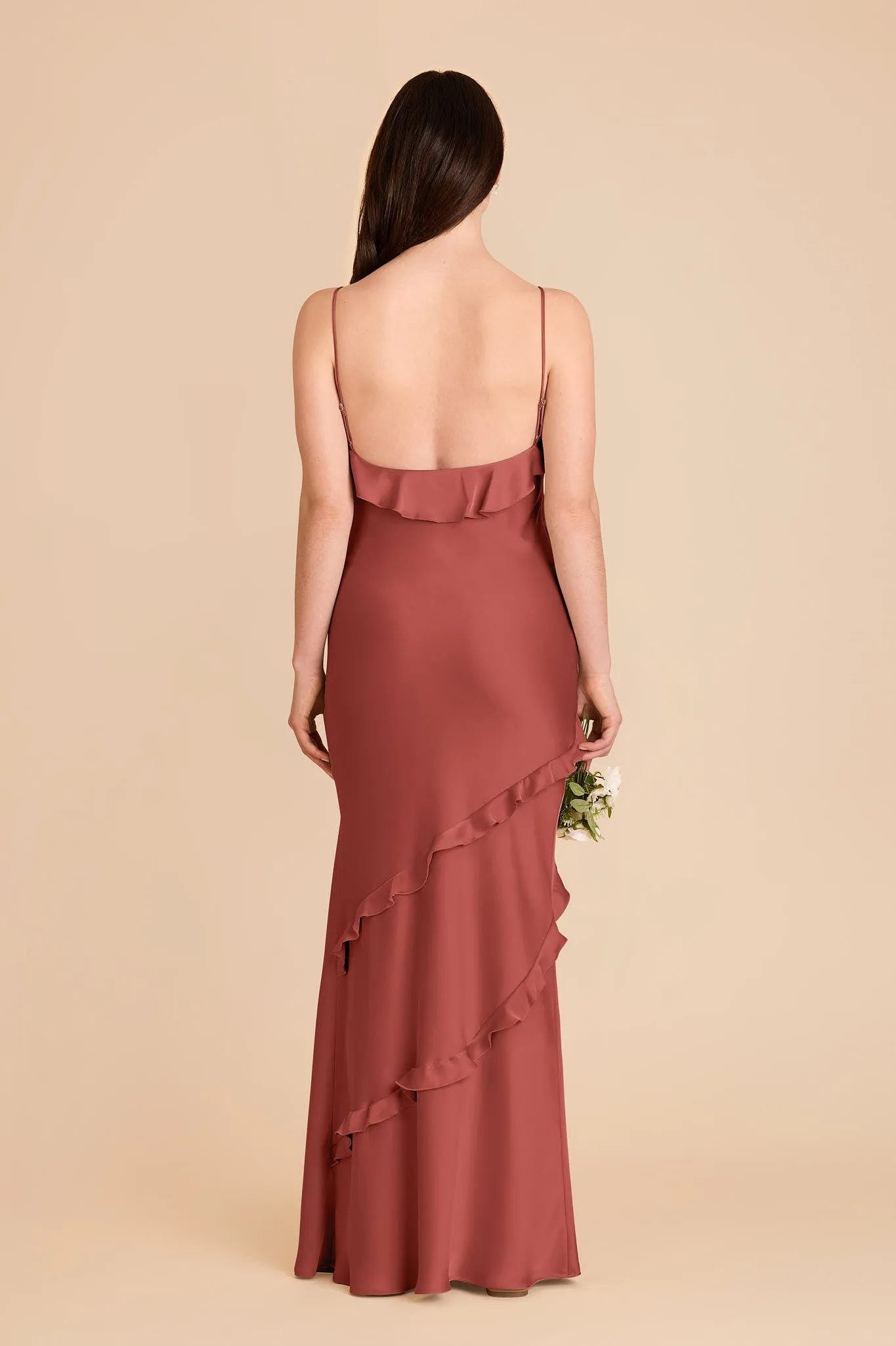 Valentina Matte Satin Dress - Spice sold by Birdy Grey product image thumbnail 5