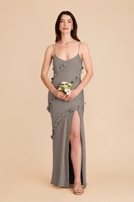 Valentina Matte Satin Dress - Quartz sold by Birdy Grey