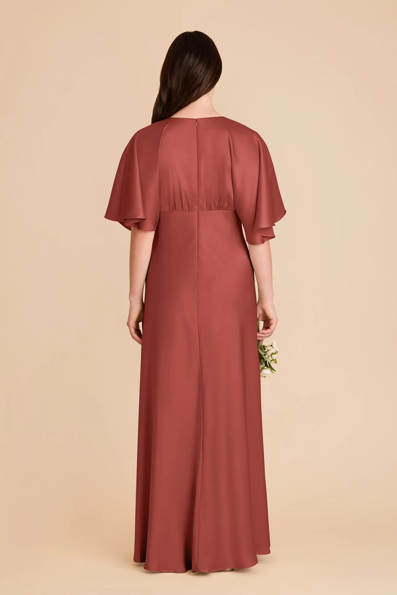 Shyla Matte Satin Dress - Spice sold by Birdy Grey product image thumbnail 5