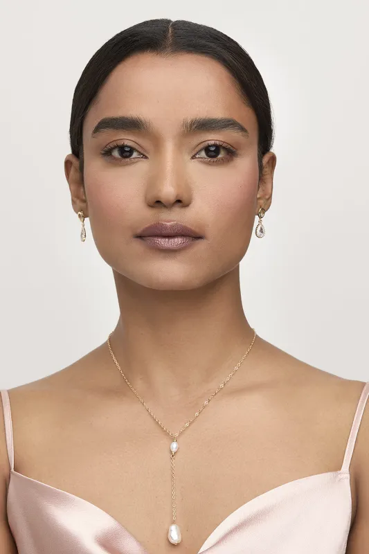 Lexington Lariat Necklace - Gold sold by Birdy Grey