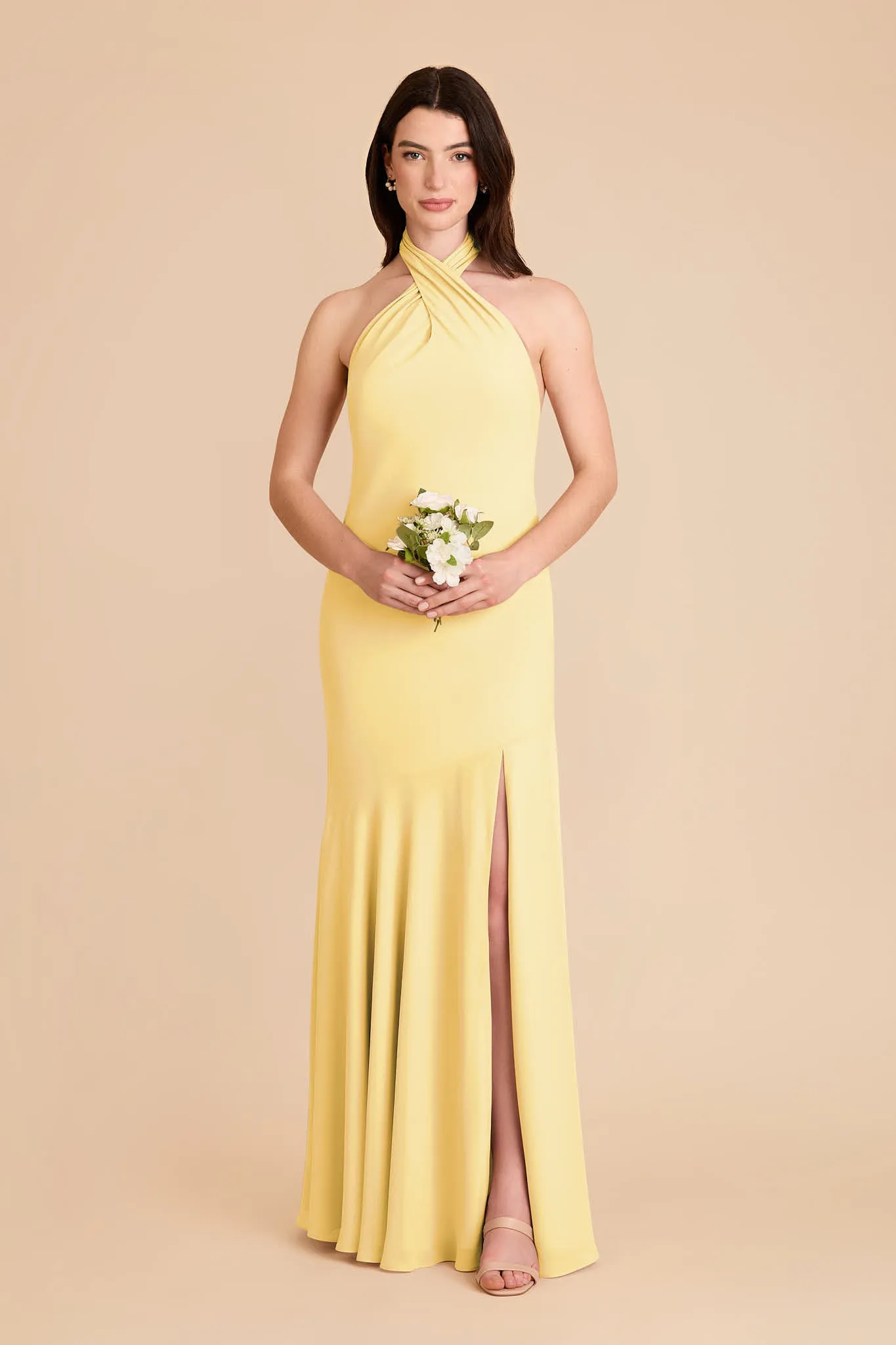 Stephanie Chiffon Dress - Lemon Sorbet sold by Birdy Grey product image thumbnail 3