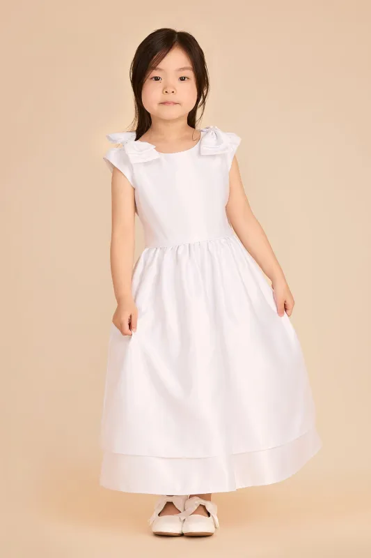 Pansy Flower Girl Dress - White sold by Birdy Grey