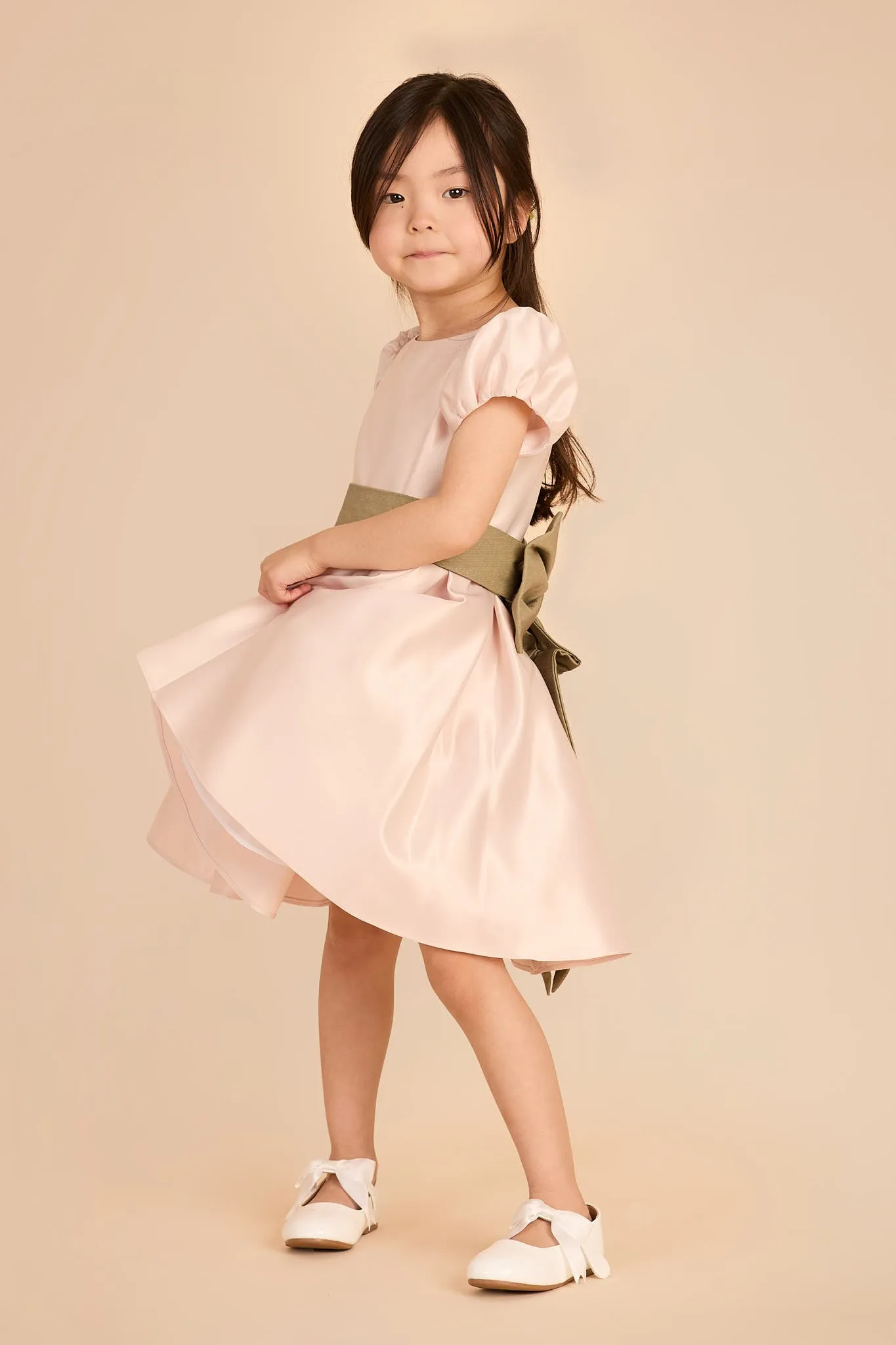 Peony Flower Girl Dress - Light Blush sold by Birdy Grey product image thumbnail 2