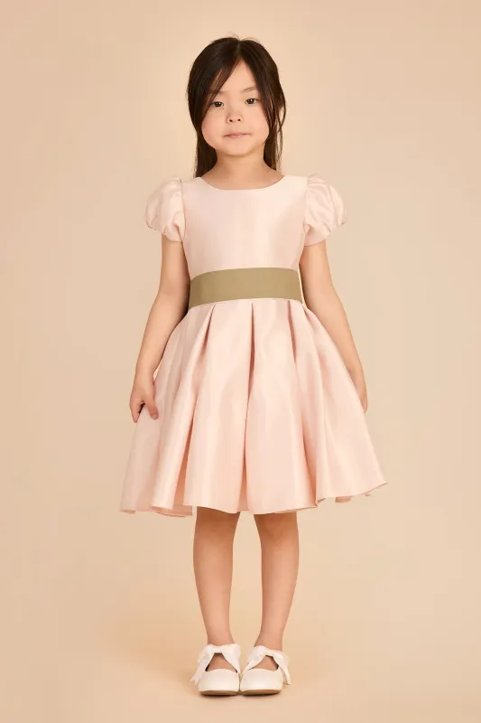 Peony Flower Girl Dress - Light Blush sold by Birdy Grey