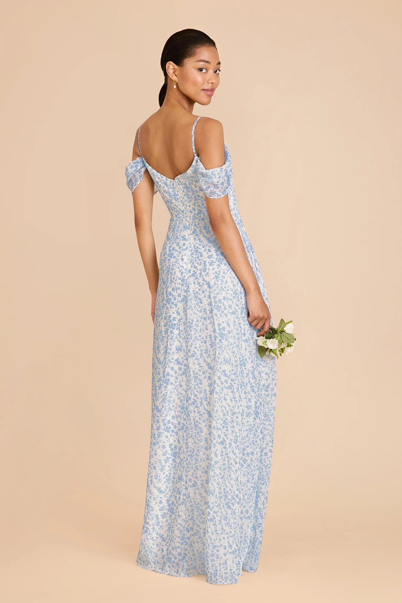 Devin Convertible Dress - Blue Dreamy Ditsy sold by Birdy Grey product image thumbnail 4