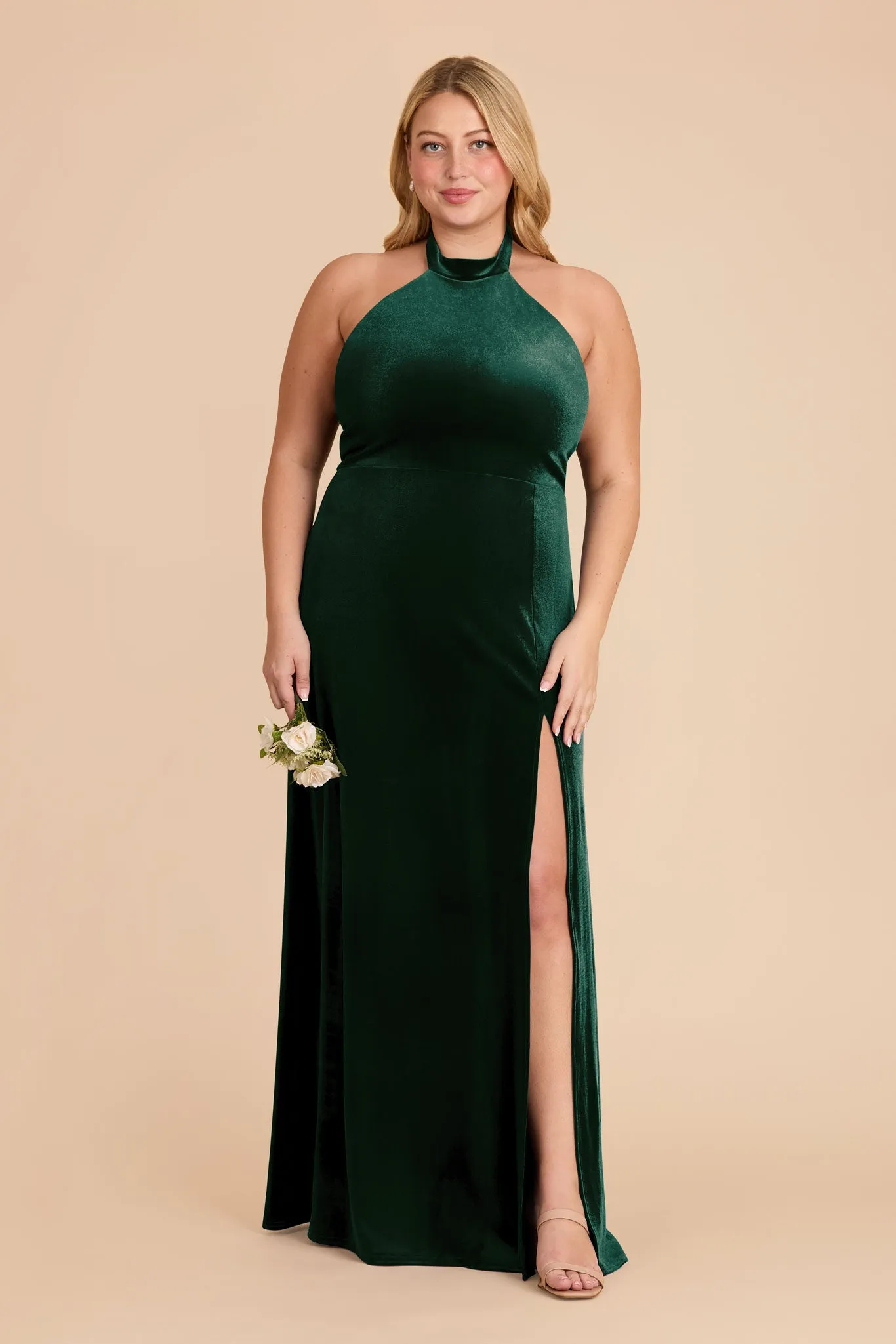 Daphne Velvet Dress - Emerald sold by Birdy Grey product image thumbnail 2