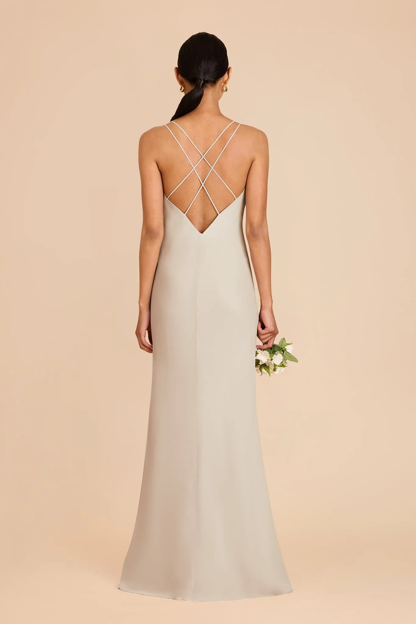 Dasha Chiffon Dress - Neutral Champagne sold by Birdy Grey product image thumbnail 5