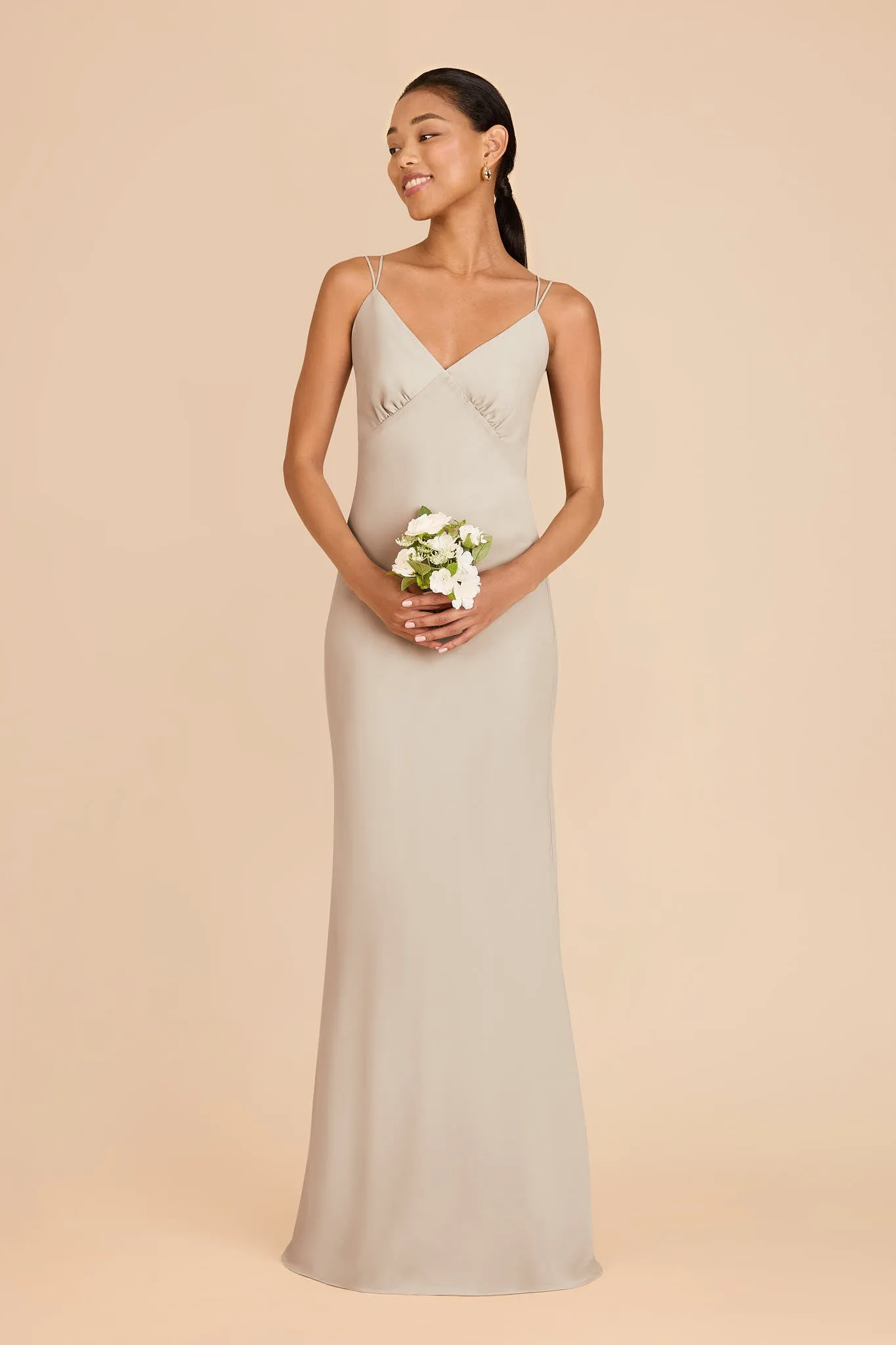 Dasha Chiffon Dress - Neutral Champagne sold by Birdy Grey product image thumbnail 3