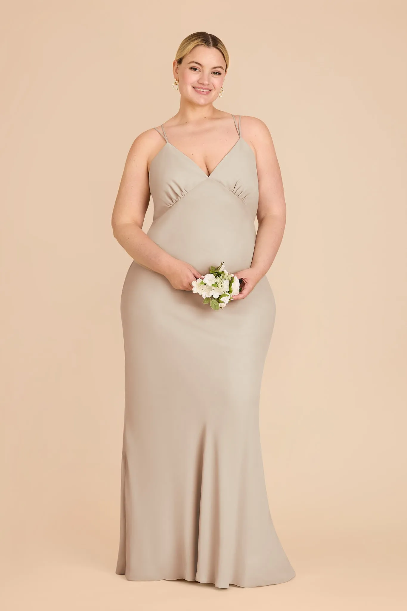 Dasha Chiffon Dress - Neutral Champagne sold by Birdy Grey product image thumbnail 2