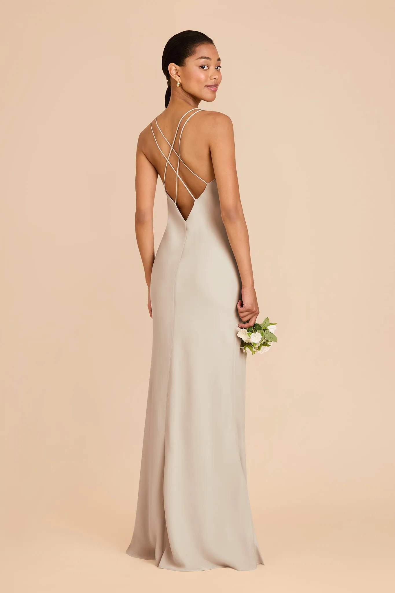 Dasha Chiffon Dress - Neutral Champagne sold by Birdy Grey product image thumbnail 4