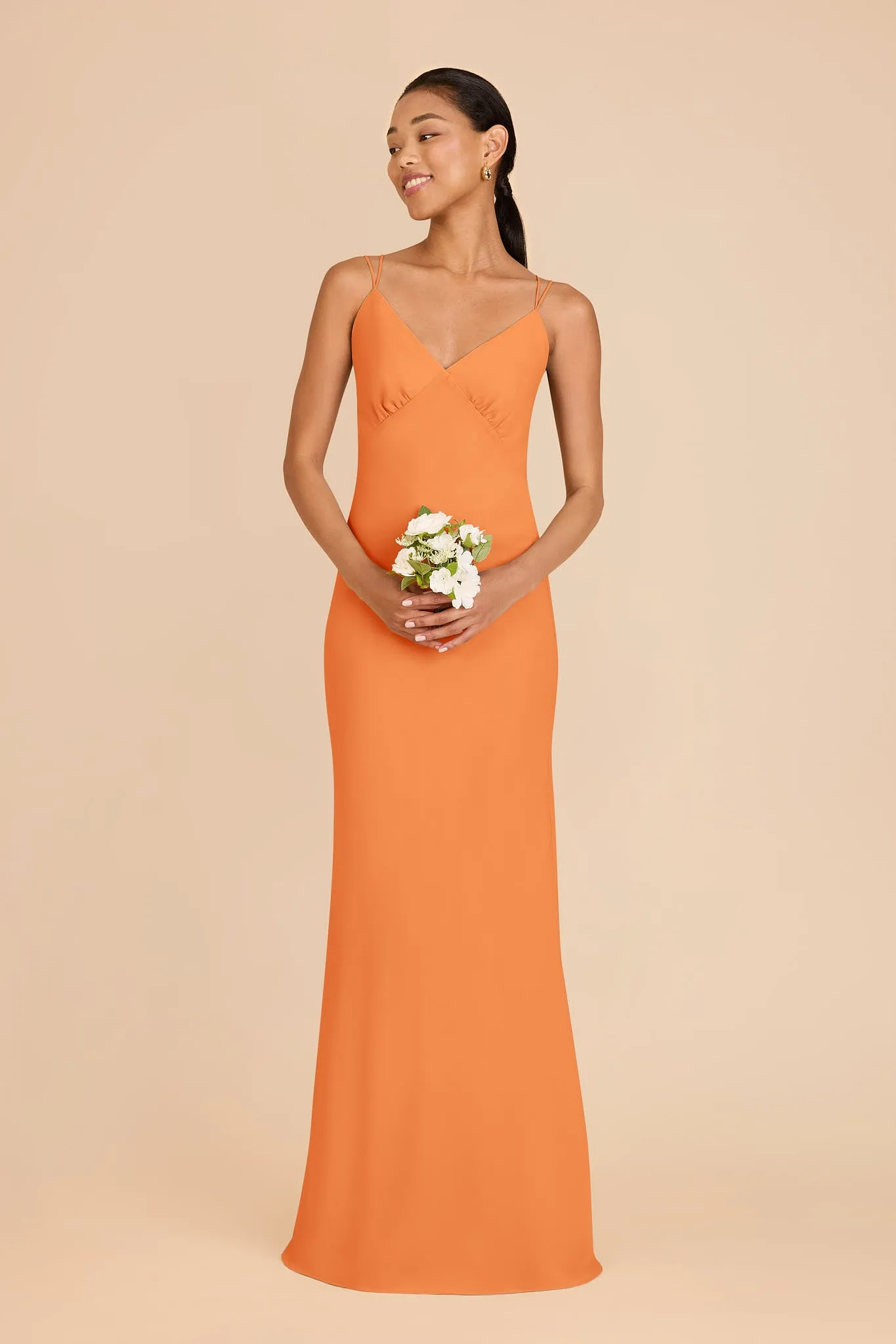 Dasha Chiffon Dress - Apricot sold by Birdy Grey product image thumbnail 3