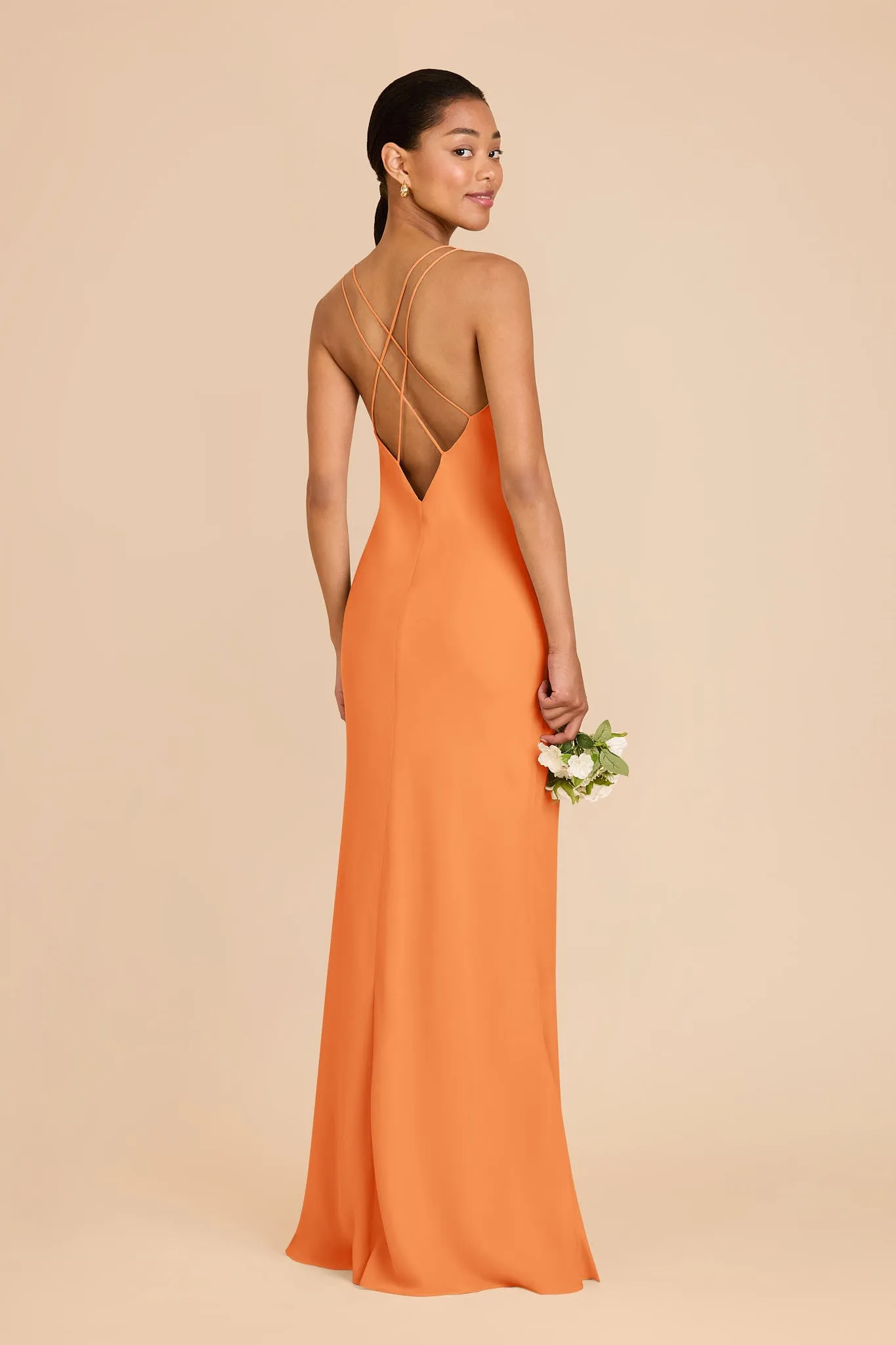 Dasha Chiffon Dress - Apricot sold by Birdy Grey product image thumbnail 4