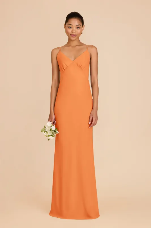 Dasha Chiffon Dress - Apricot sold by Birdy Grey