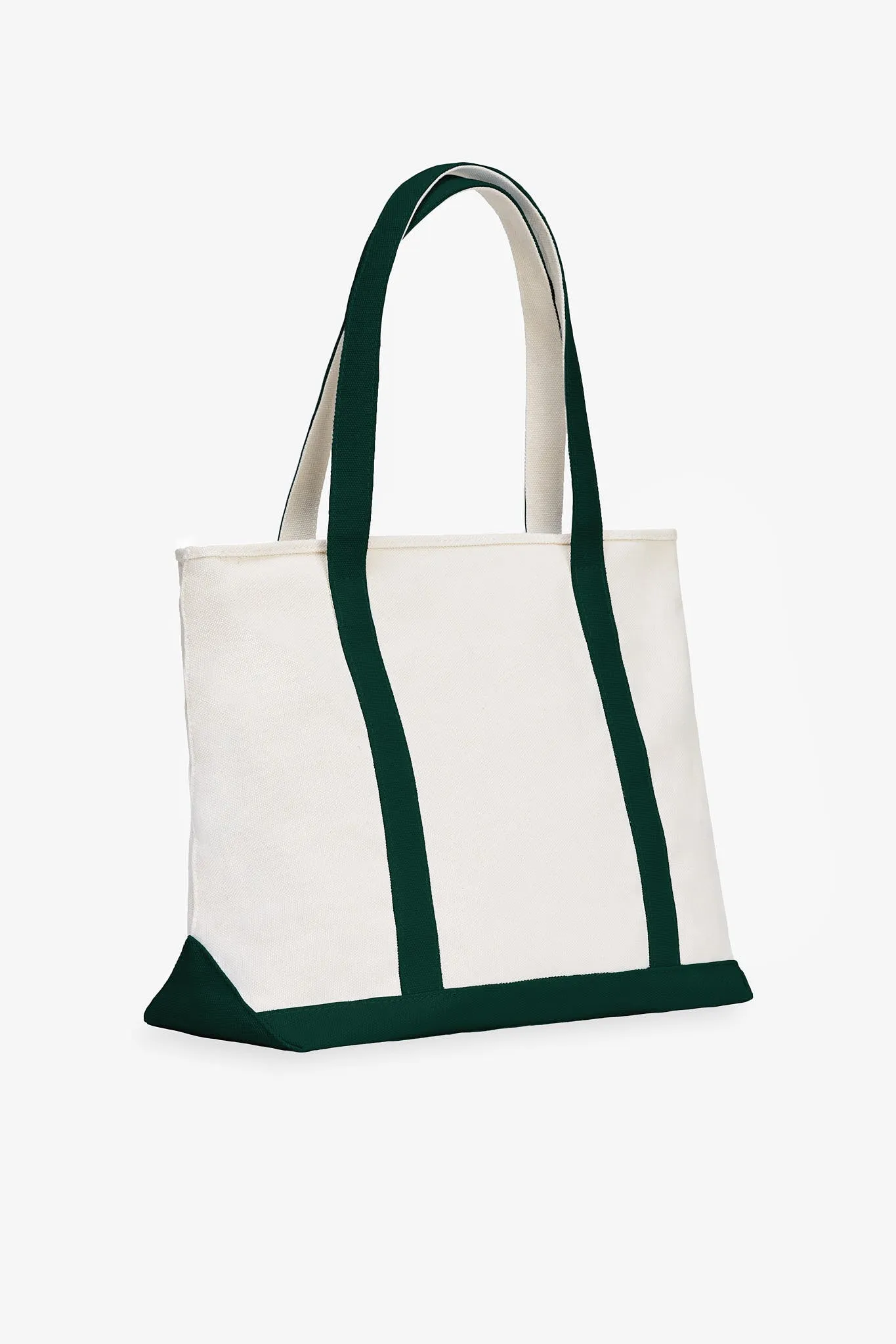 Canvas Zip Top Tote - Emerald sold by Birdy Grey product image thumbnail 3