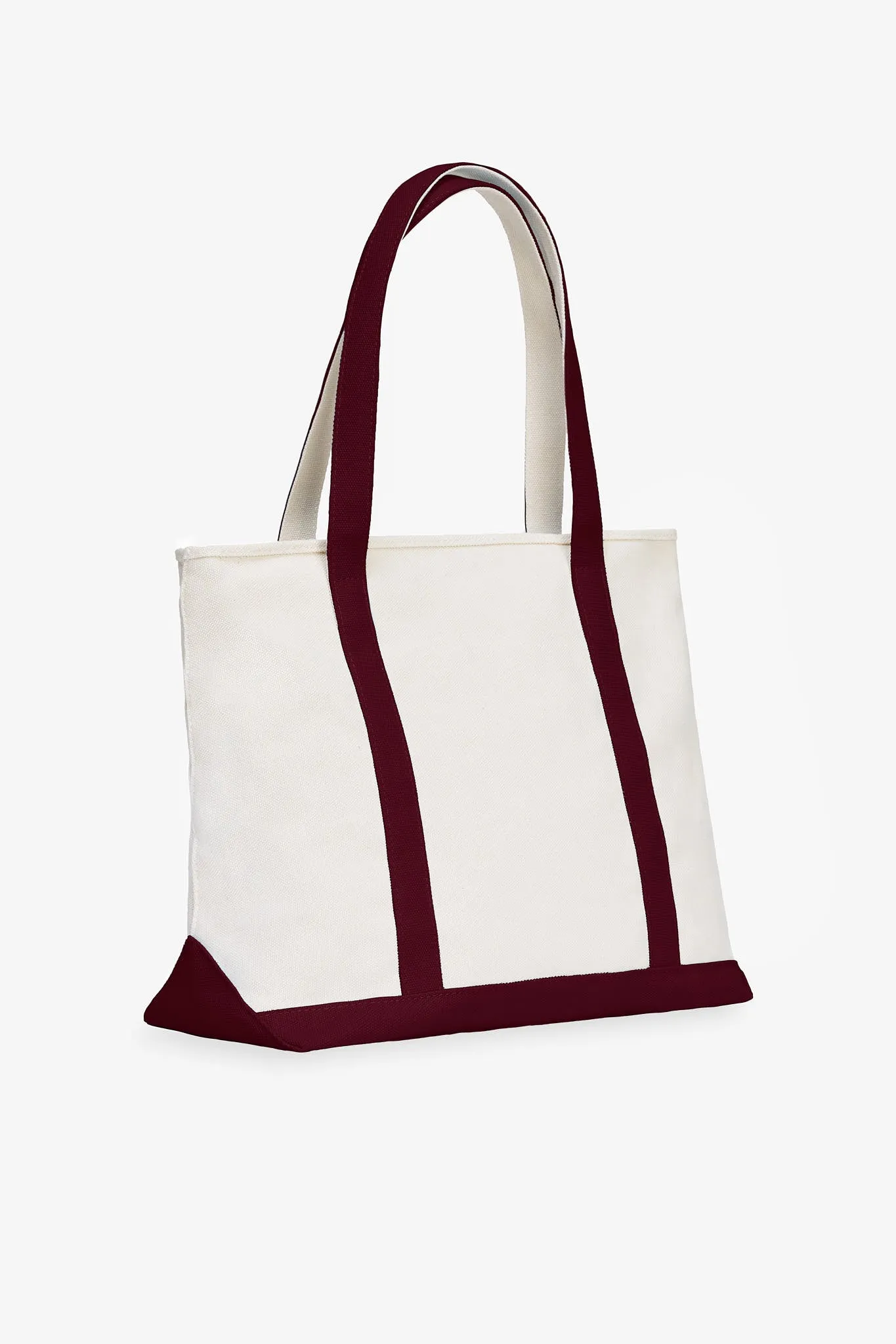 Canvas Zip Top Tote - Cabernet sold by Birdy Grey product image thumbnail 3