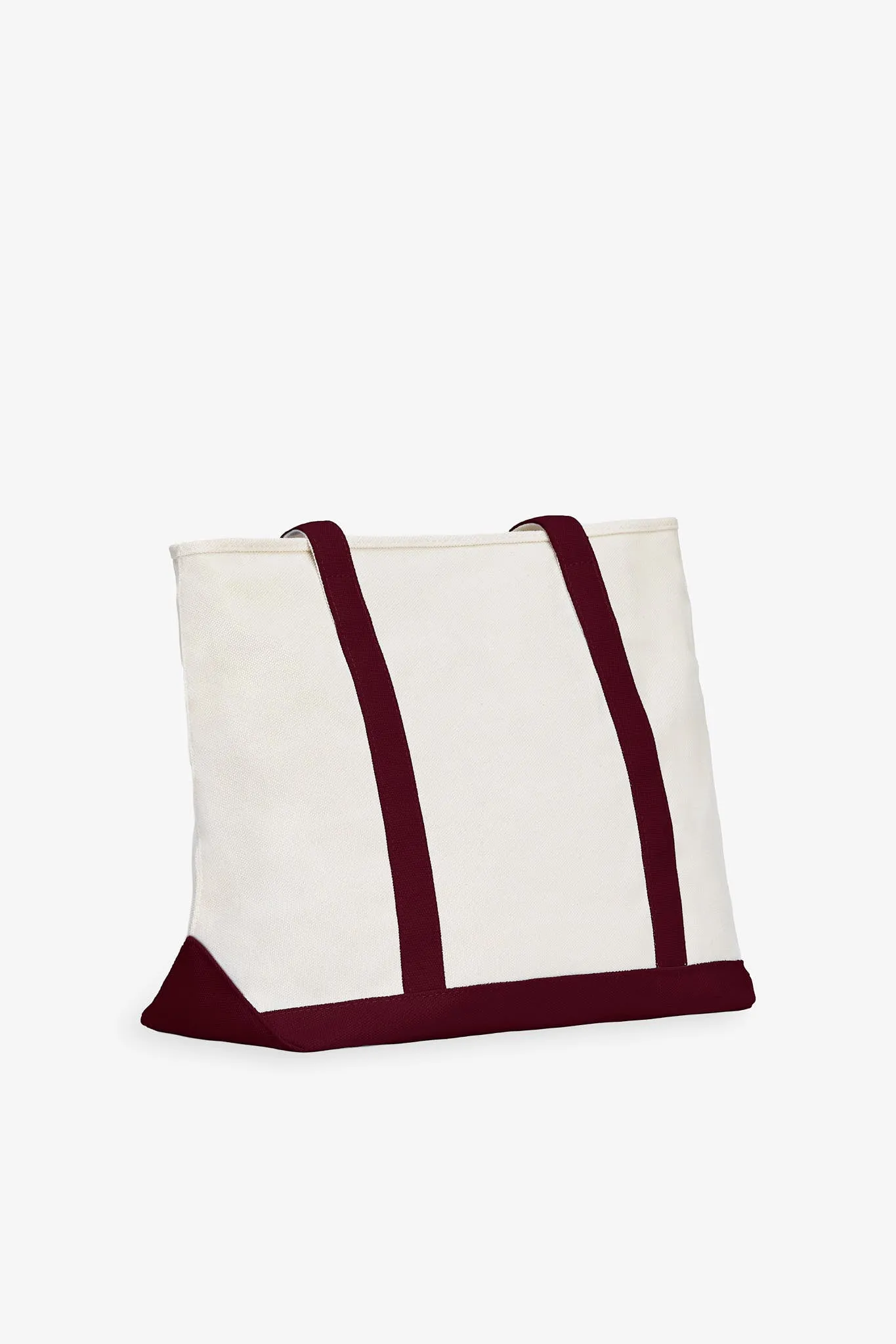Canvas Zip Top Tote - Cabernet sold by Birdy Grey product image thumbnail 4