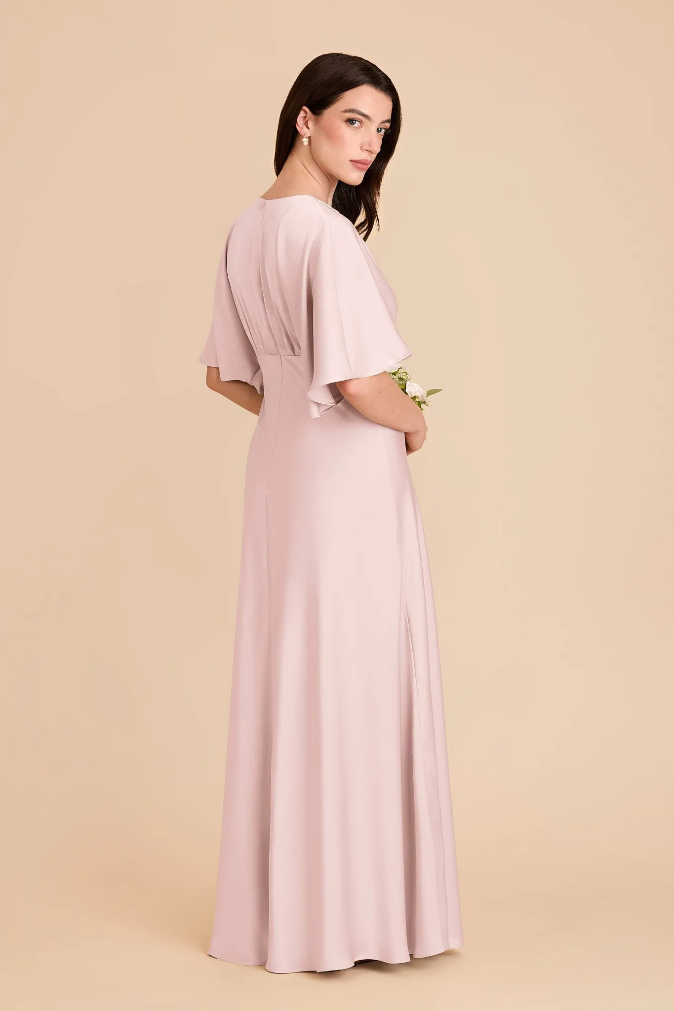 Shyla Matte Satin Dress - Pale Blush sold by Birdy Grey product image thumbnail 4