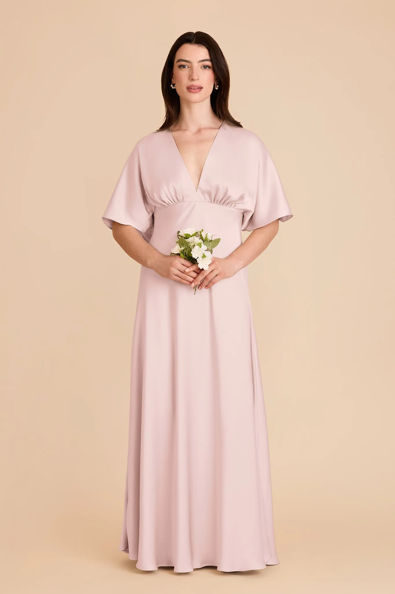 Shyla Matte Satin Dress - Pale Blush sold by Birdy Grey product image thumbnail 3