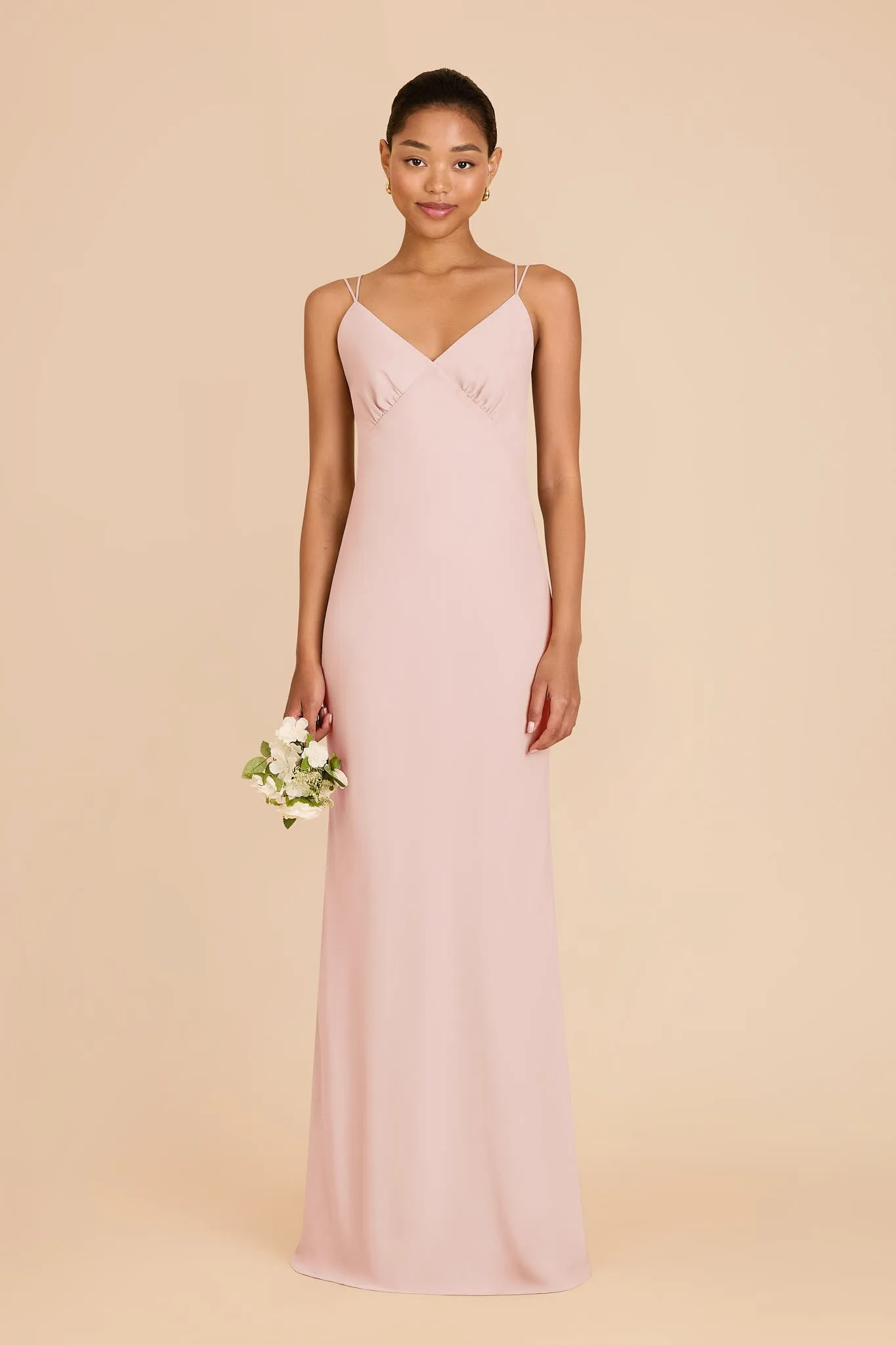 Dasha Chiffon Dress - Blush Pink sold by Birdy Grey