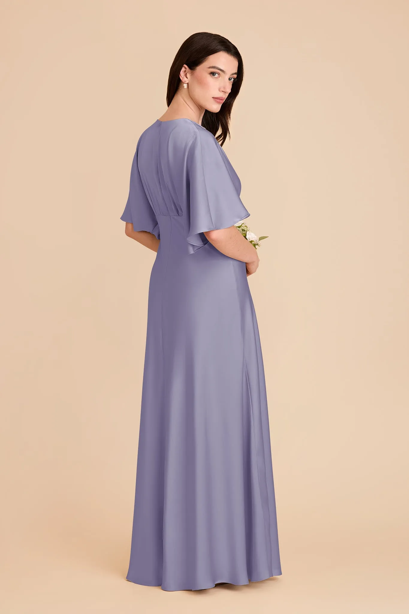 Shyla Matte Satin Dress - Wisteria sold by Birdy Grey product image thumbnail 4