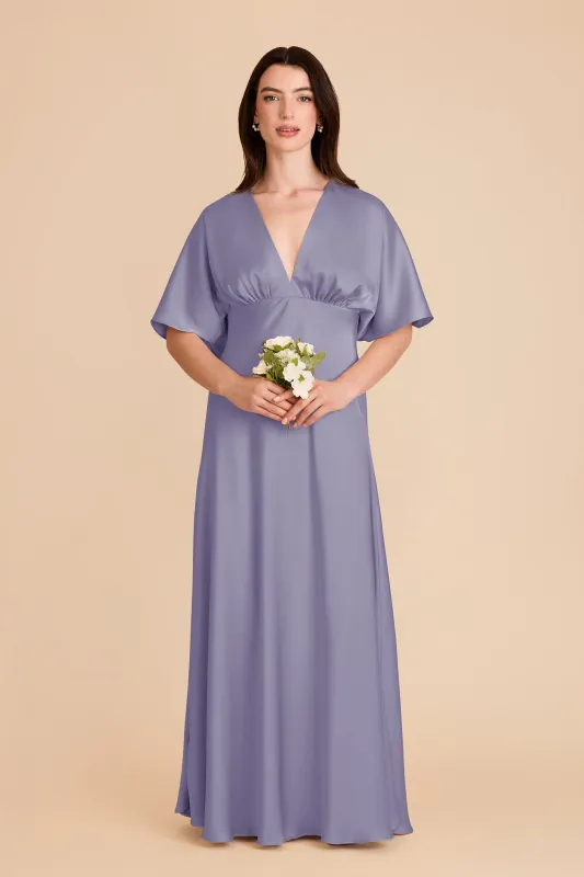 Shyla Matte Satin Dress - Wisteria sold by Birdy Grey