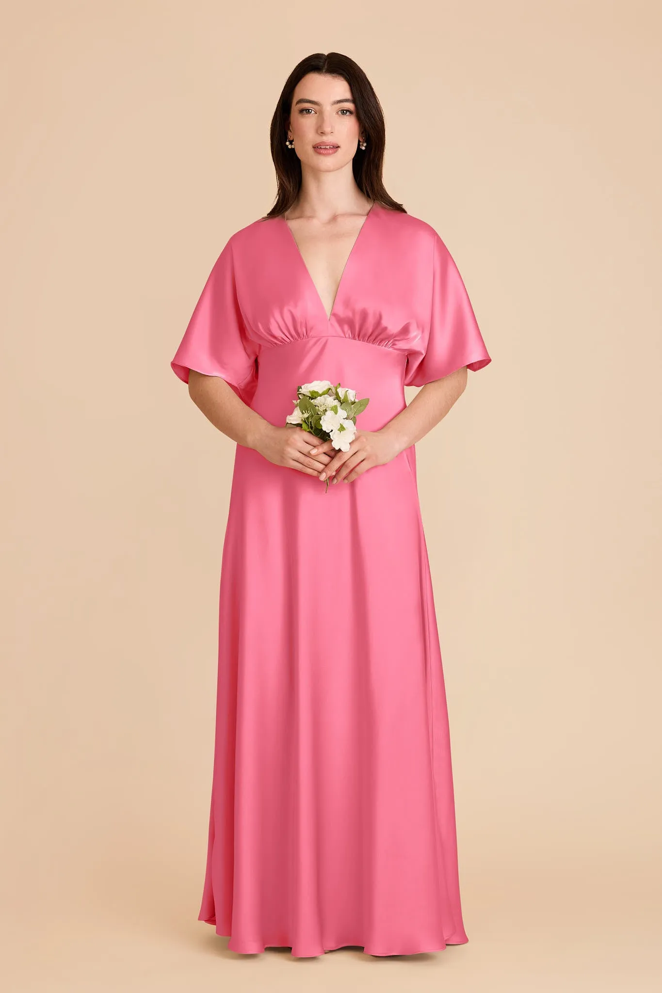 Shyla Matte Satin Dress - Bon Bon Pink sold by Birdy Grey product image thumbnail 3