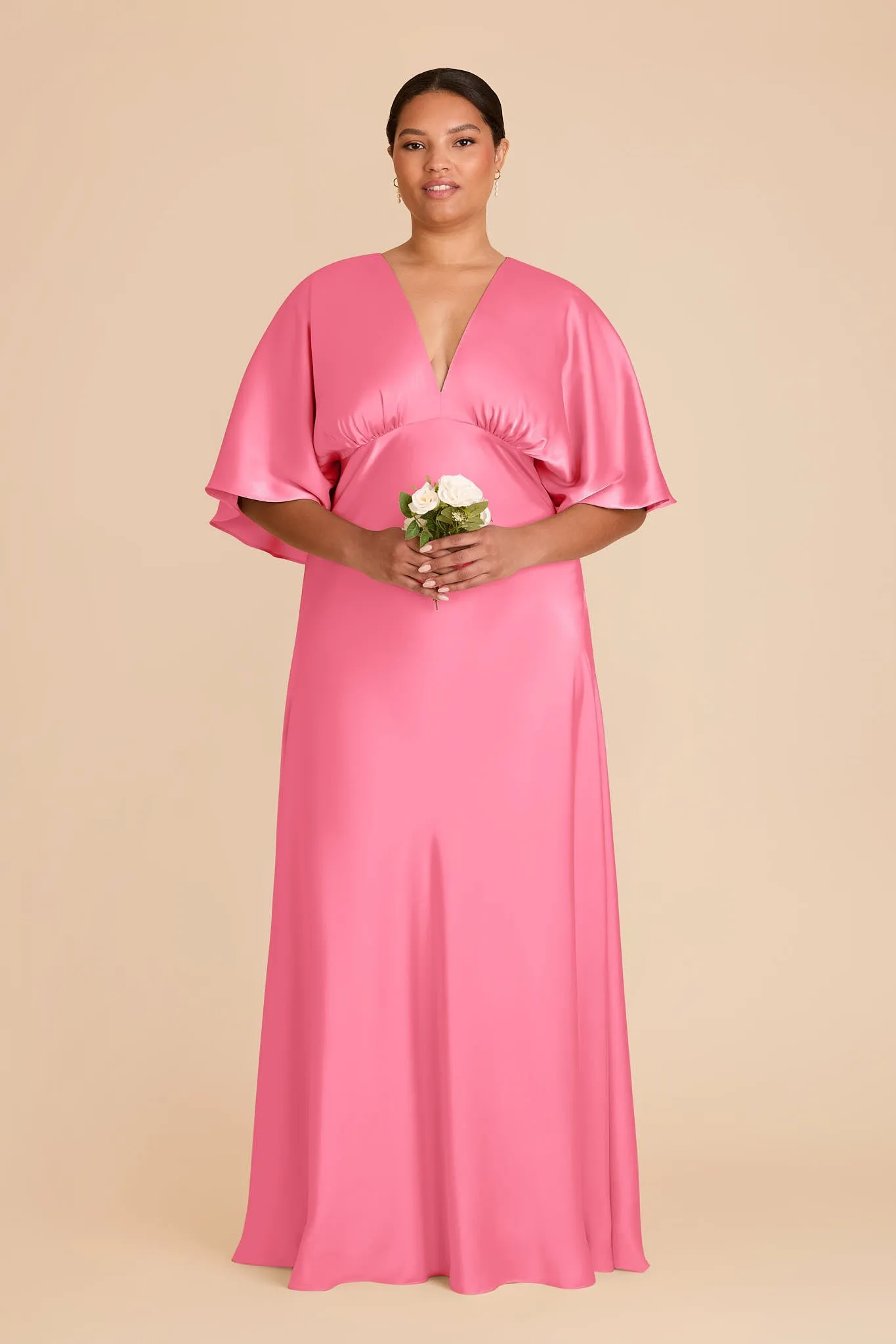Shyla Matte Satin Dress - Bon Bon Pink sold by Birdy Grey product image thumbnail 2