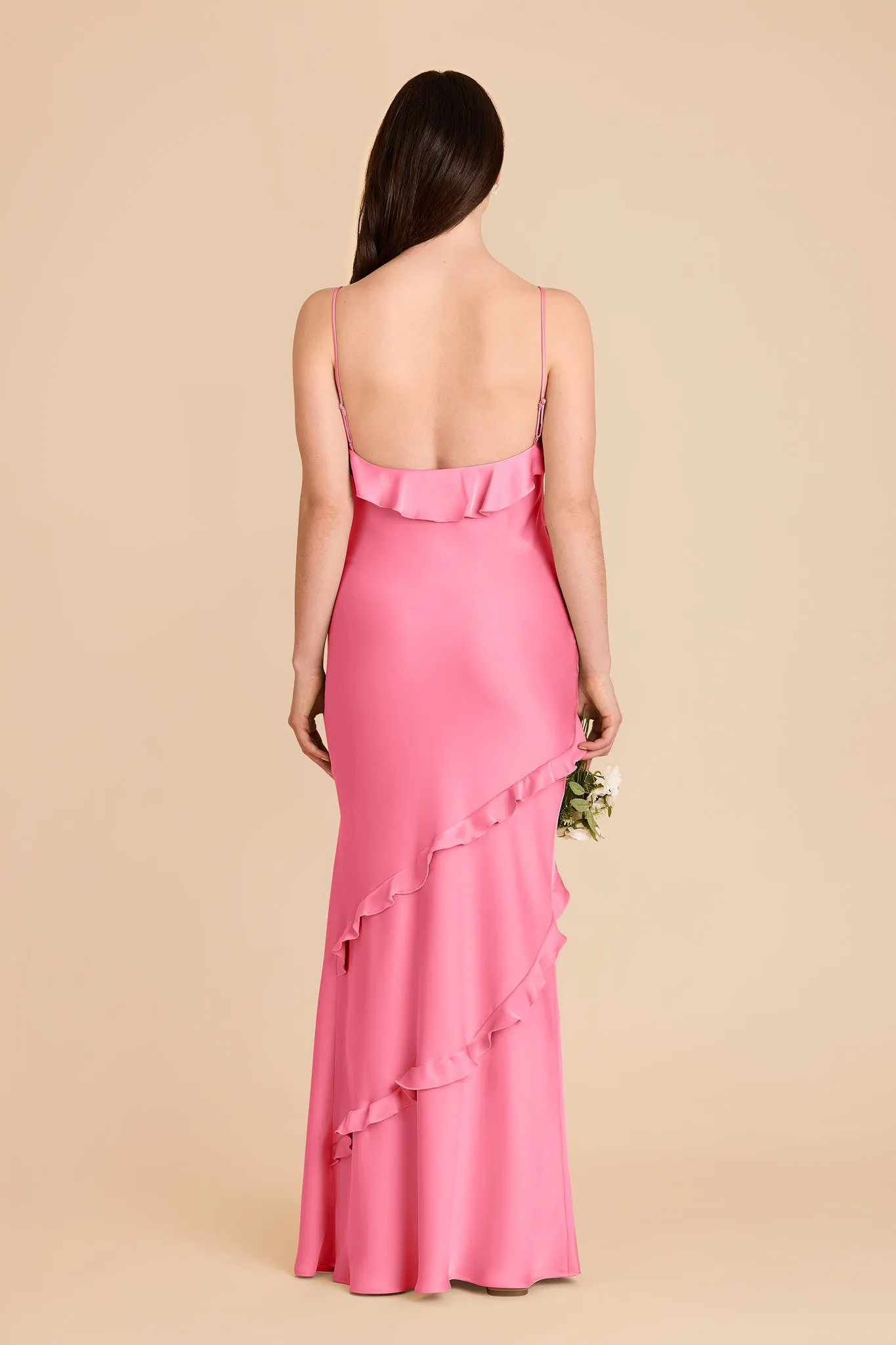 Valentina Matte Satin Dress - Bon Bon Pink sold by Birdy Grey product image thumbnail 5