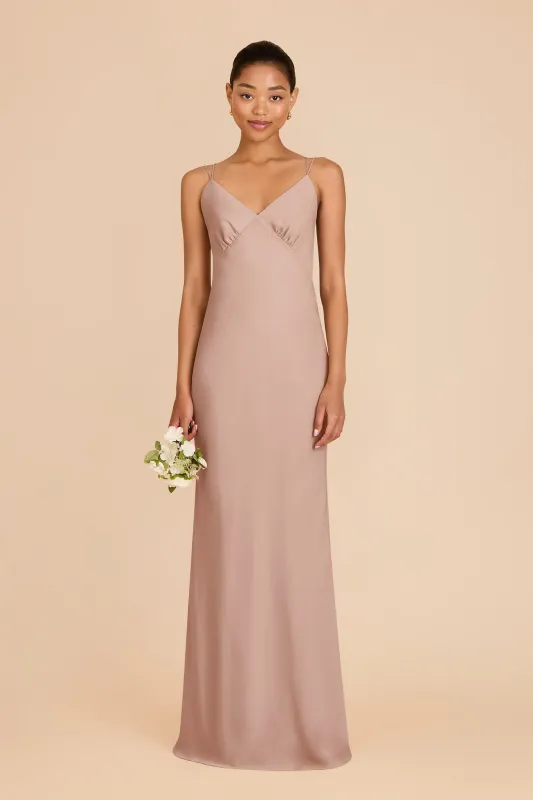 Dasha Chiffon Dress - Taupe sold by Birdy Grey