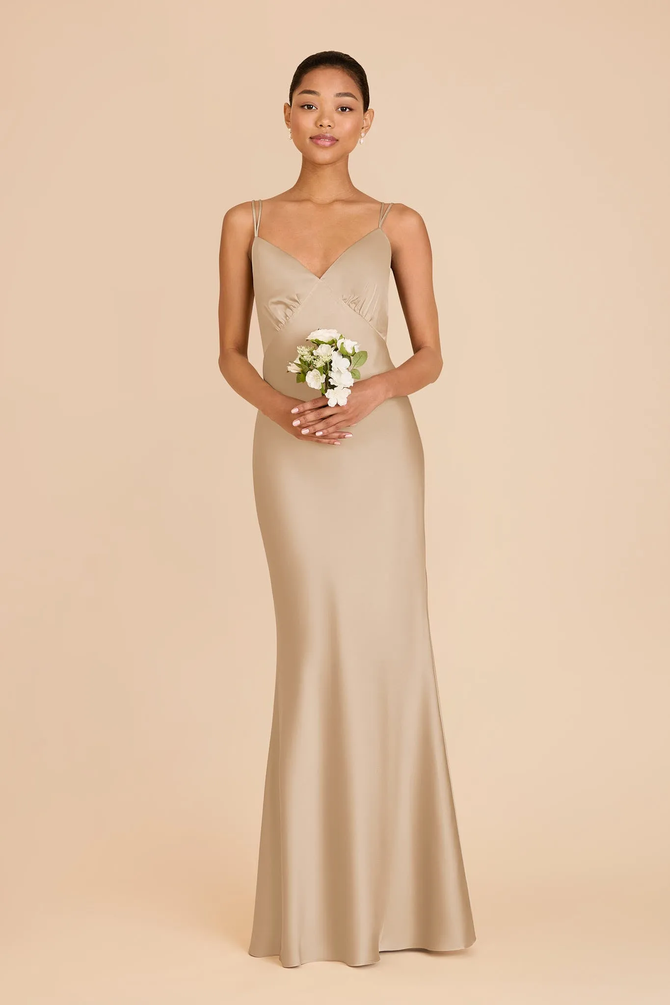 Dasha Matte Satin Dress - Gold sold by Birdy Grey product image thumbnail 3