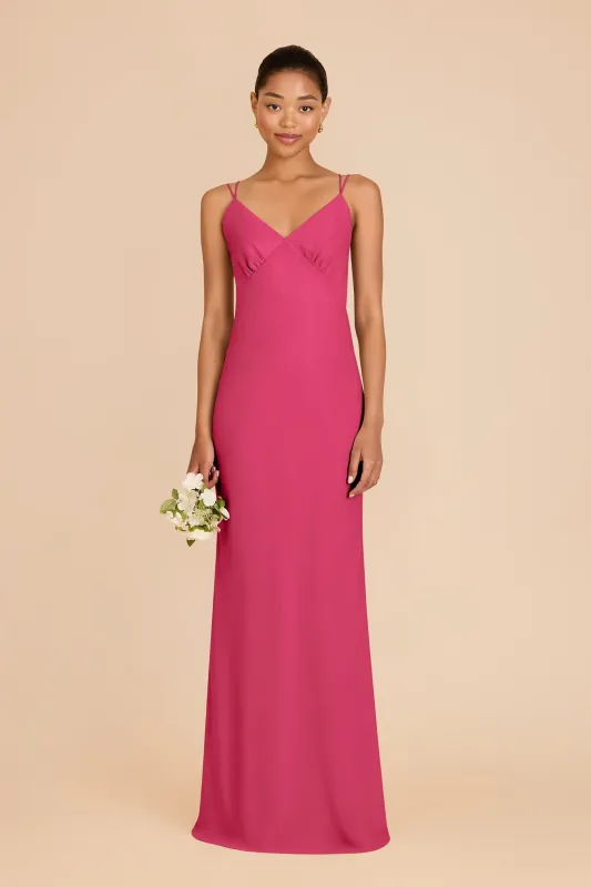 Dasha Chiffon Dress - Fuchsia sold by Birdy Grey