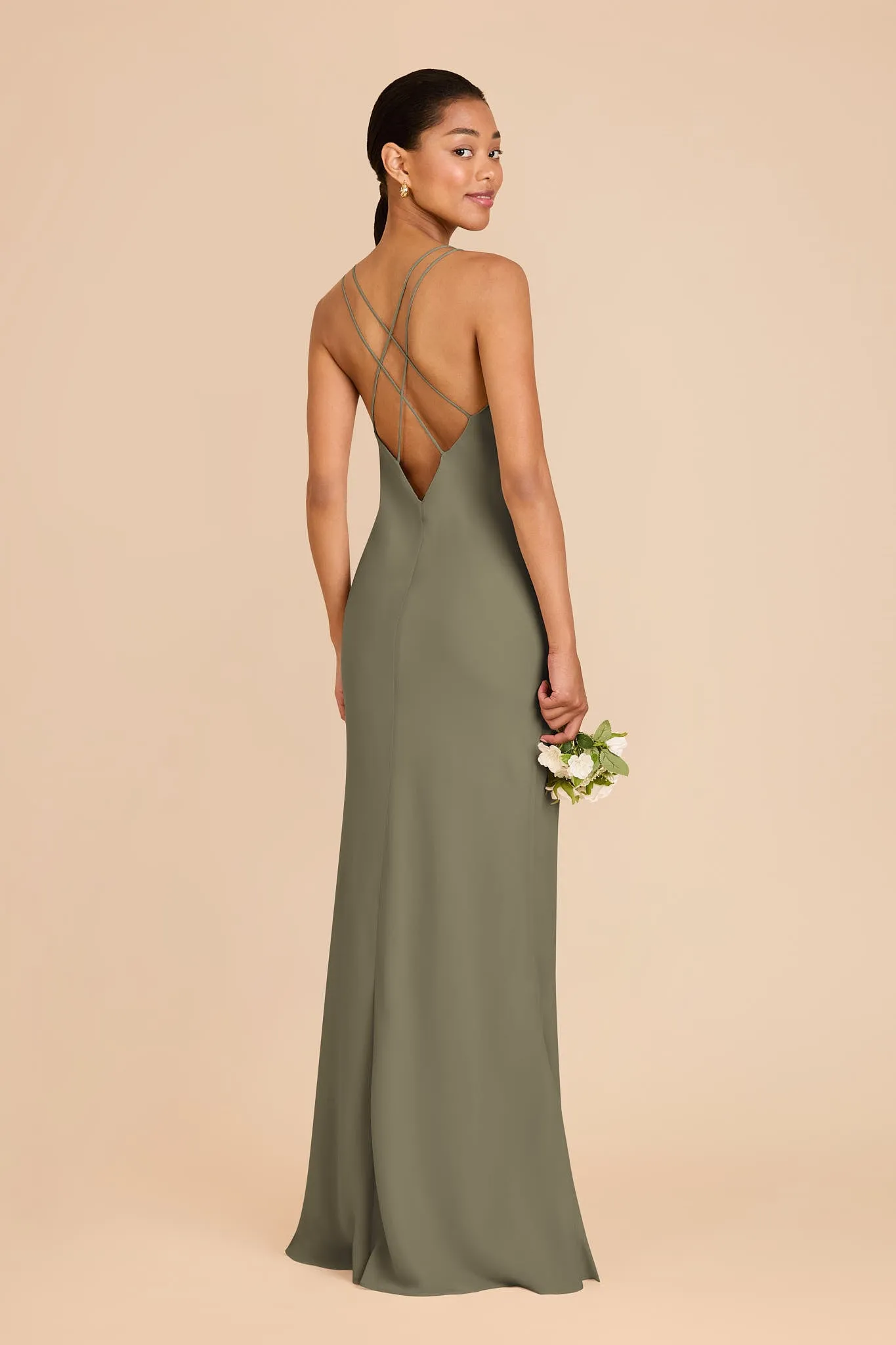 Dasha Chiffon Dress - Thyme sold by Birdy Grey product image thumbnail 4