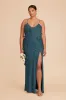 Valentina Matte Satin Dress - Dark Teal sold by Birdy Grey