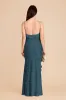 Valentina Matte Satin Dress - Dark Teal sold by Birdy Grey