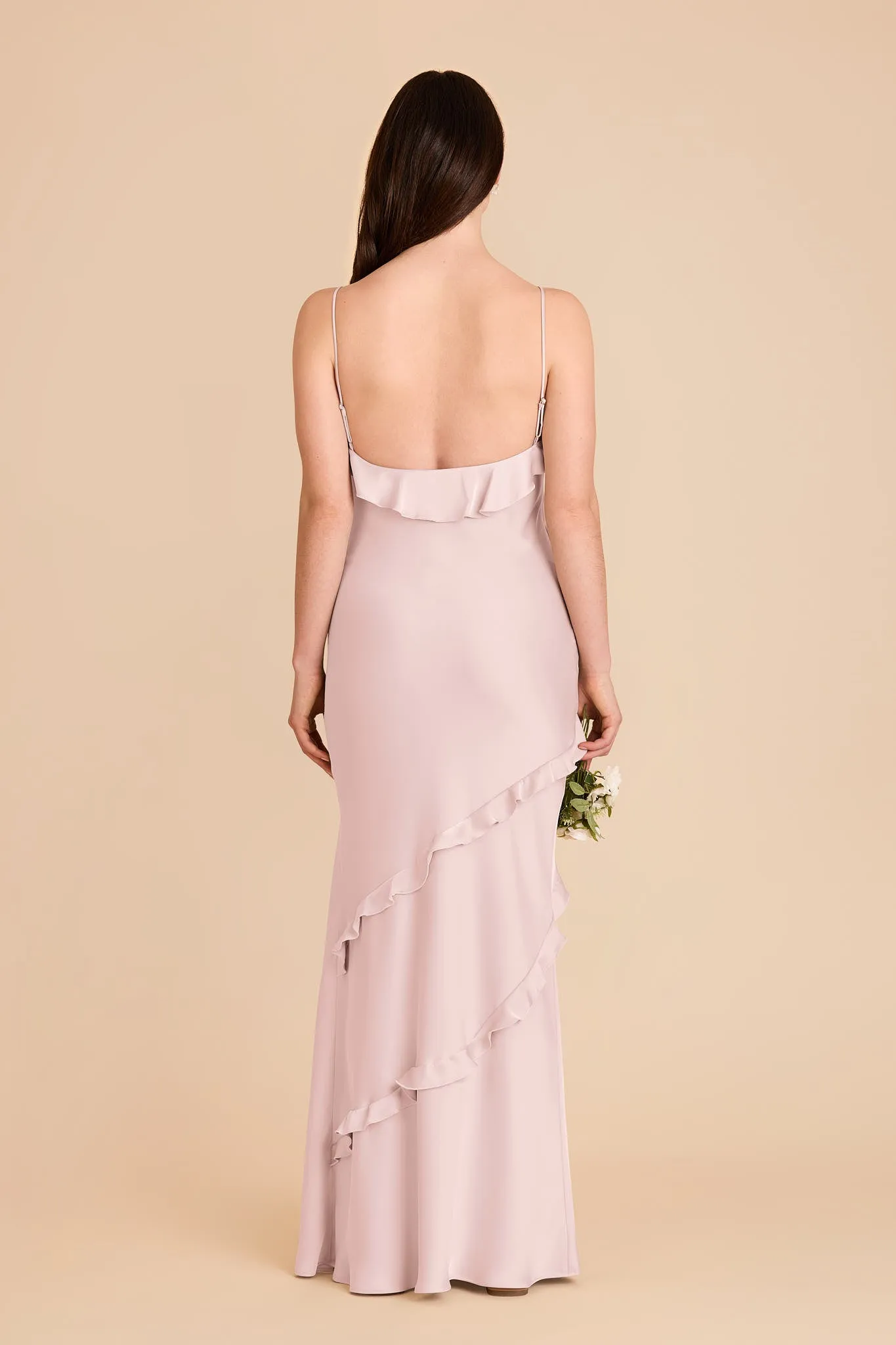 Valentina Matte Satin Dress - Pale Blush sold by Birdy Grey product image thumbnail 5