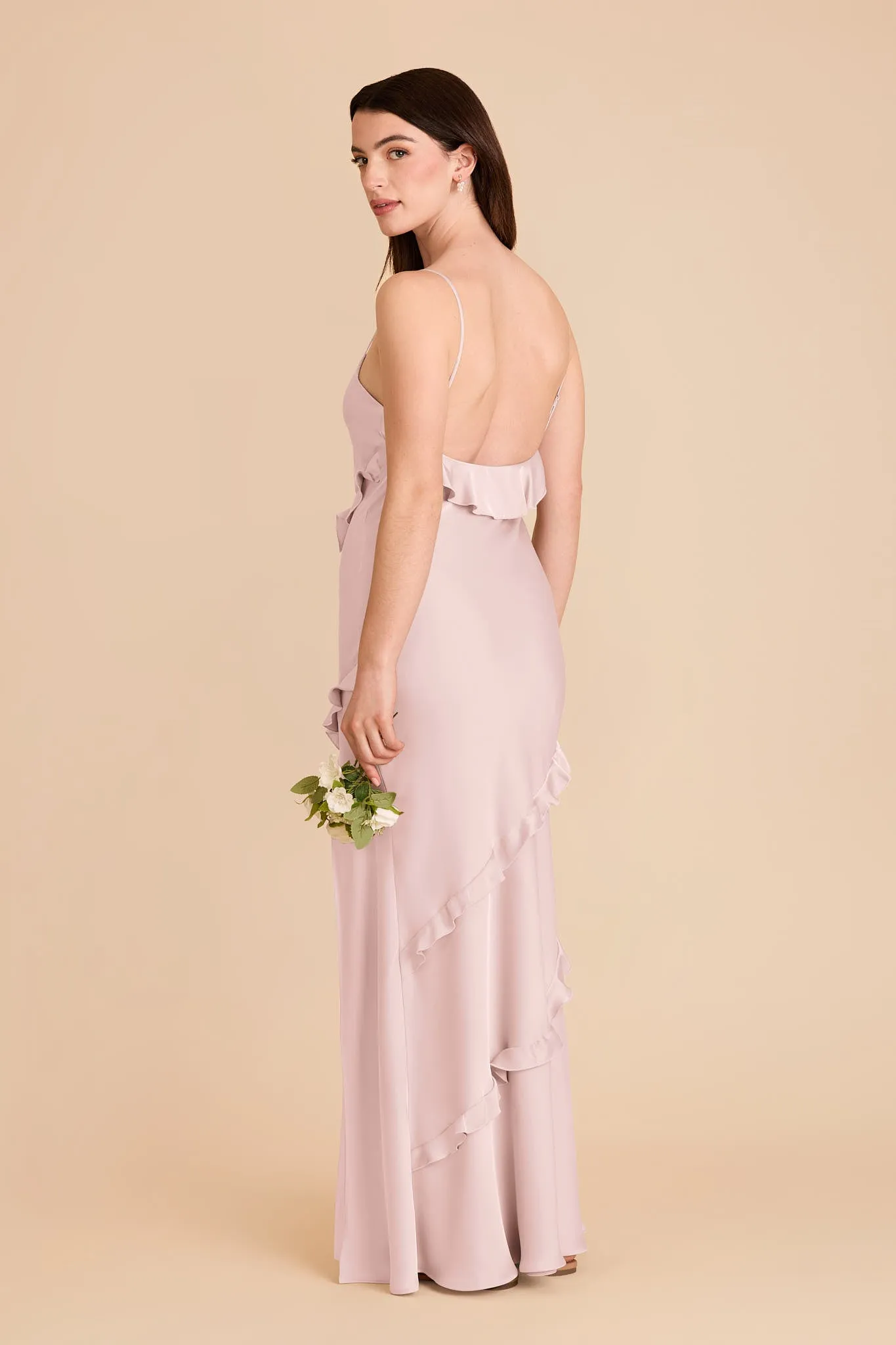 Valentina Matte Satin Dress - Pale Blush sold by Birdy Grey product image thumbnail 4