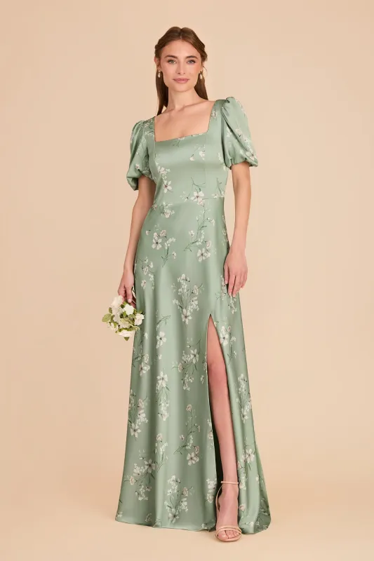 Judy Matte Satin Dress - Sage Le Fleur sold by Birdy Grey