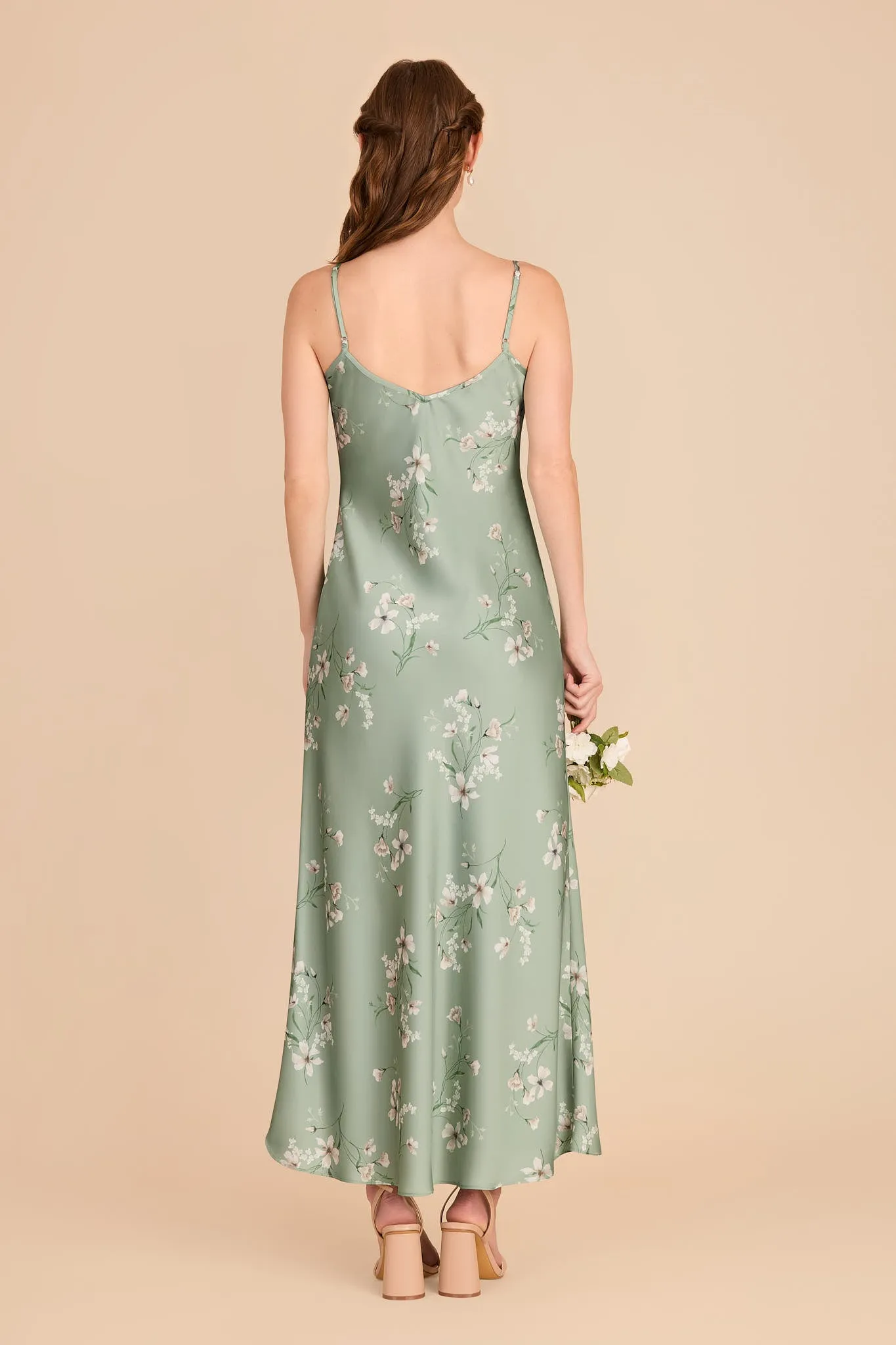 Alice Matte Satin Dress - Sage Le Fleur sold by Birdy Grey product image thumbnail 4