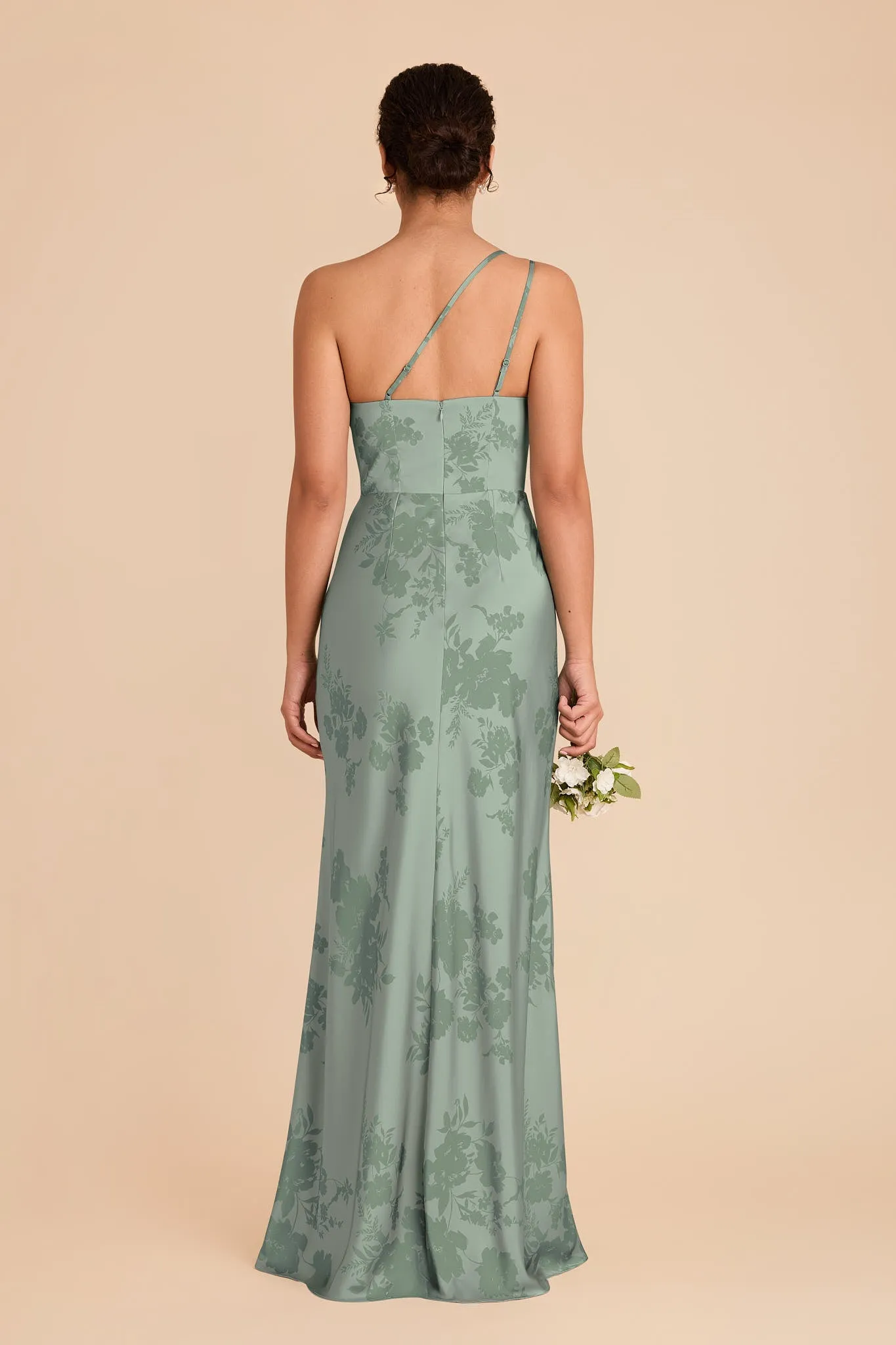 Kensie Matte Satin Dress - Sage Whimsical Blooms sold by Birdy Grey product image thumbnail 5
