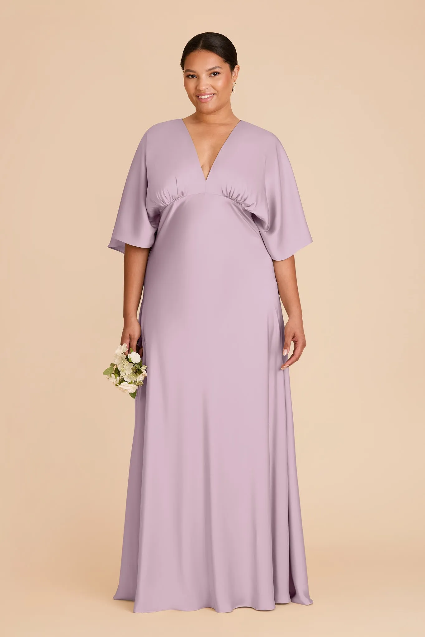 Shyla Matte Satin Dress - Lavender sold by Birdy Grey product image thumbnail 2