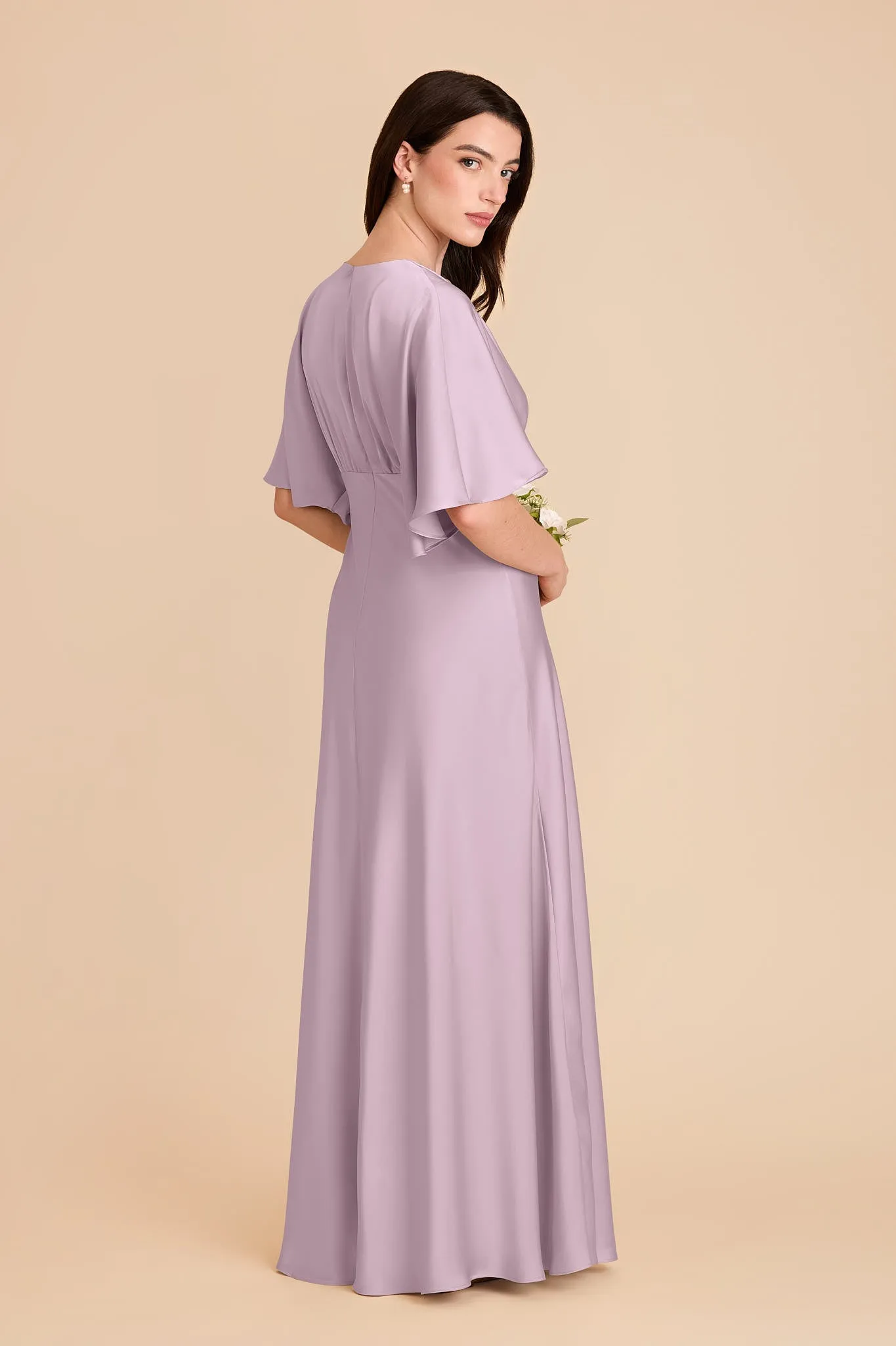 Shyla Matte Satin Dress - Lavender sold by Birdy Grey product image thumbnail 4