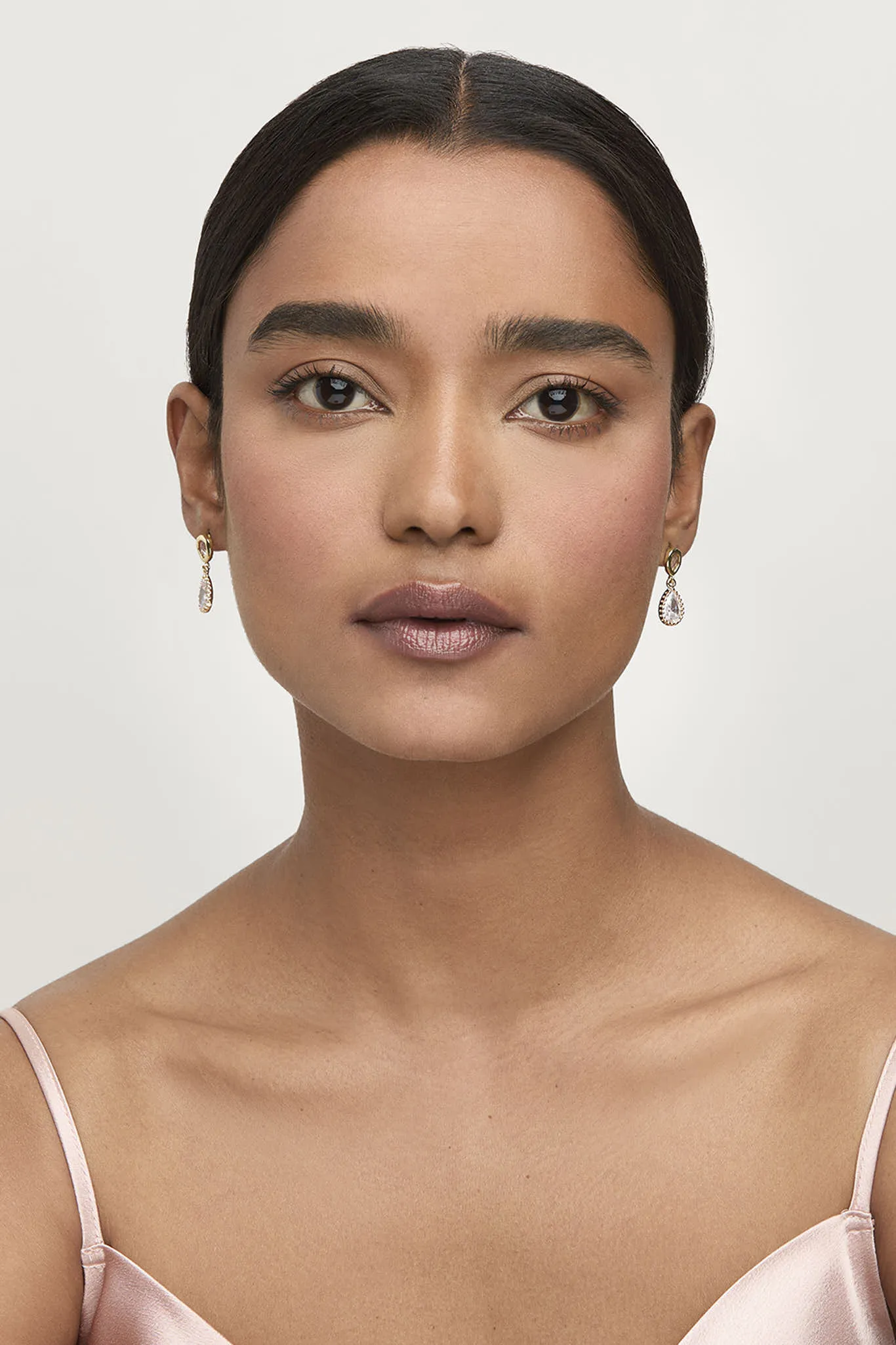 Glass Teardrop Earring - Gold sold by Birdy Grey product image thumbnail 3