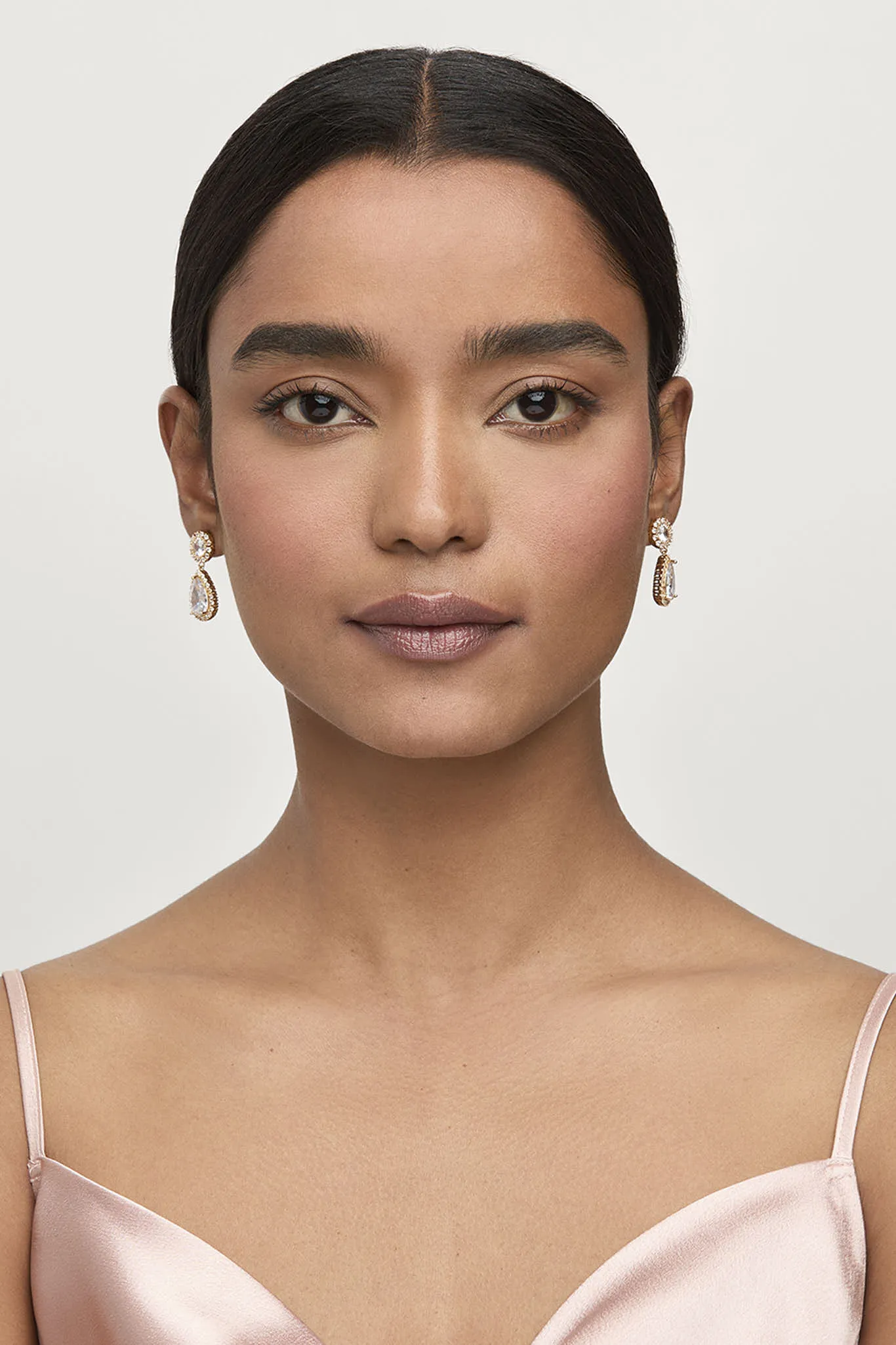 Pave Teardrop Earring - Gold sold by Birdy Grey product image thumbnail 3