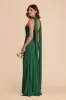 Eileen Matte Satin Dress - Forest Green sold by Birdy Grey