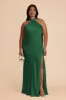 Eileen Matte Satin Dress - Forest Green sold by Birdy Grey