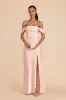 Mia Matte Satin Convertible Dress - Blush Pink sold by Birdy Grey