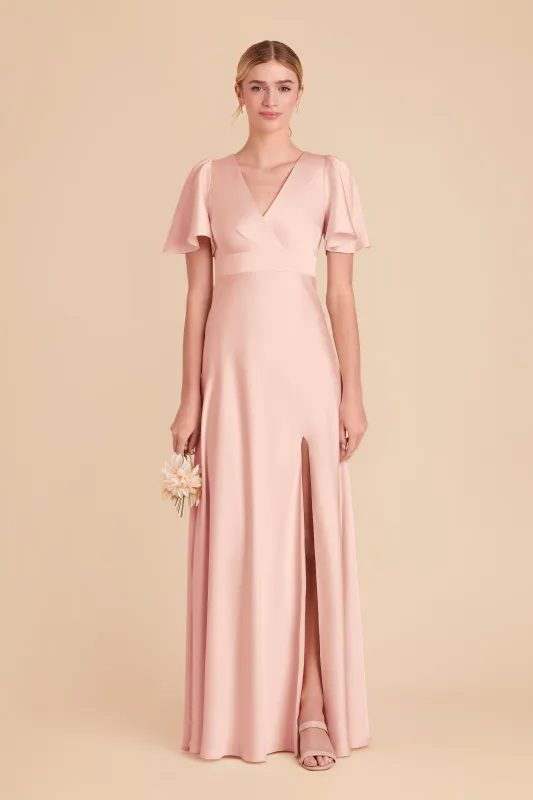 Marni Matte Satin Dress - Blush Pink sold by Birdy Grey