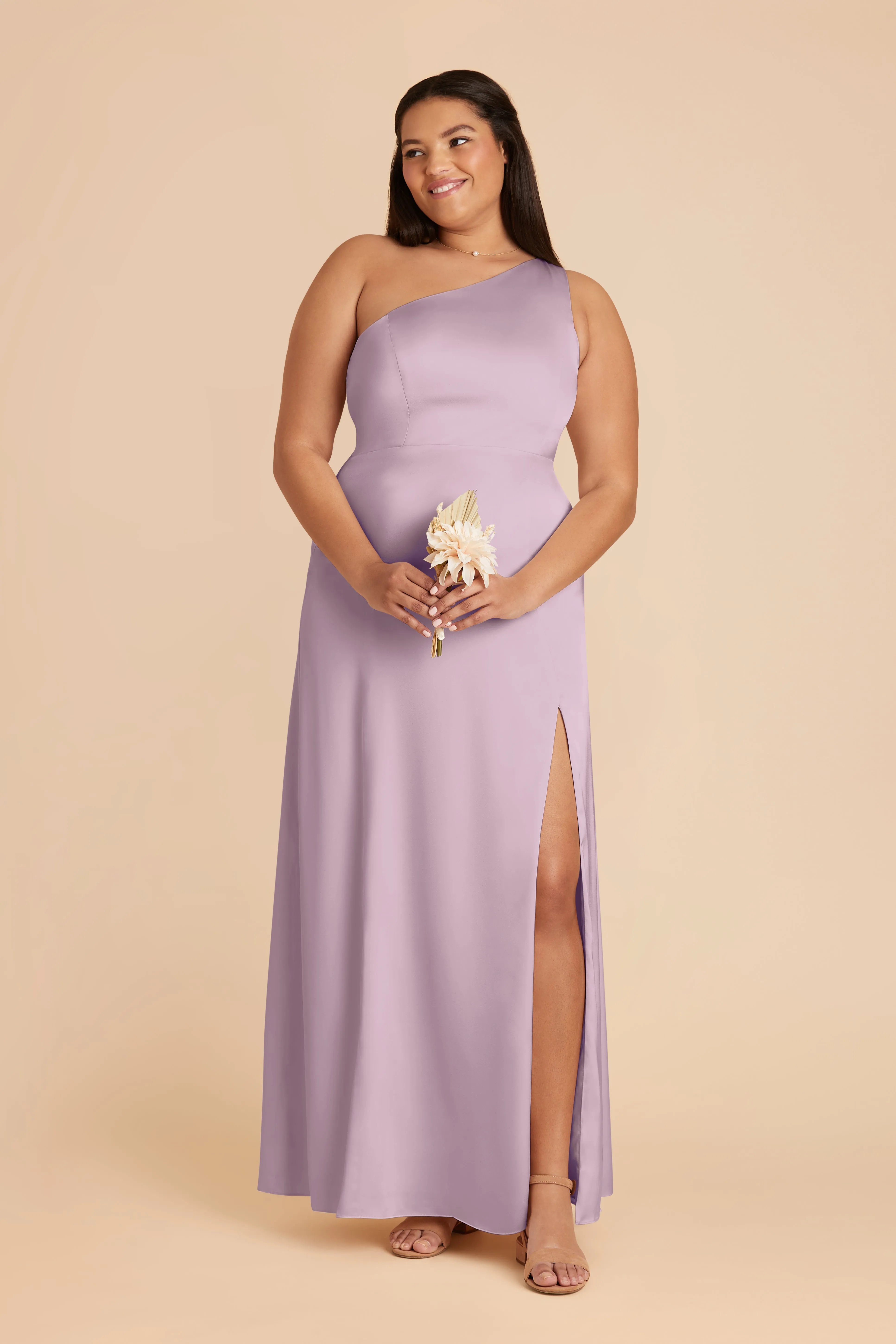 Kira Matte Satin Dress - Lavender sold by Birdy Grey product image thumbnail 2