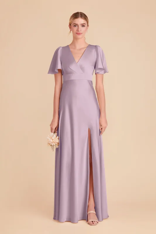 Marni Matte Satin Dress - Lavender sold by Birdy Grey