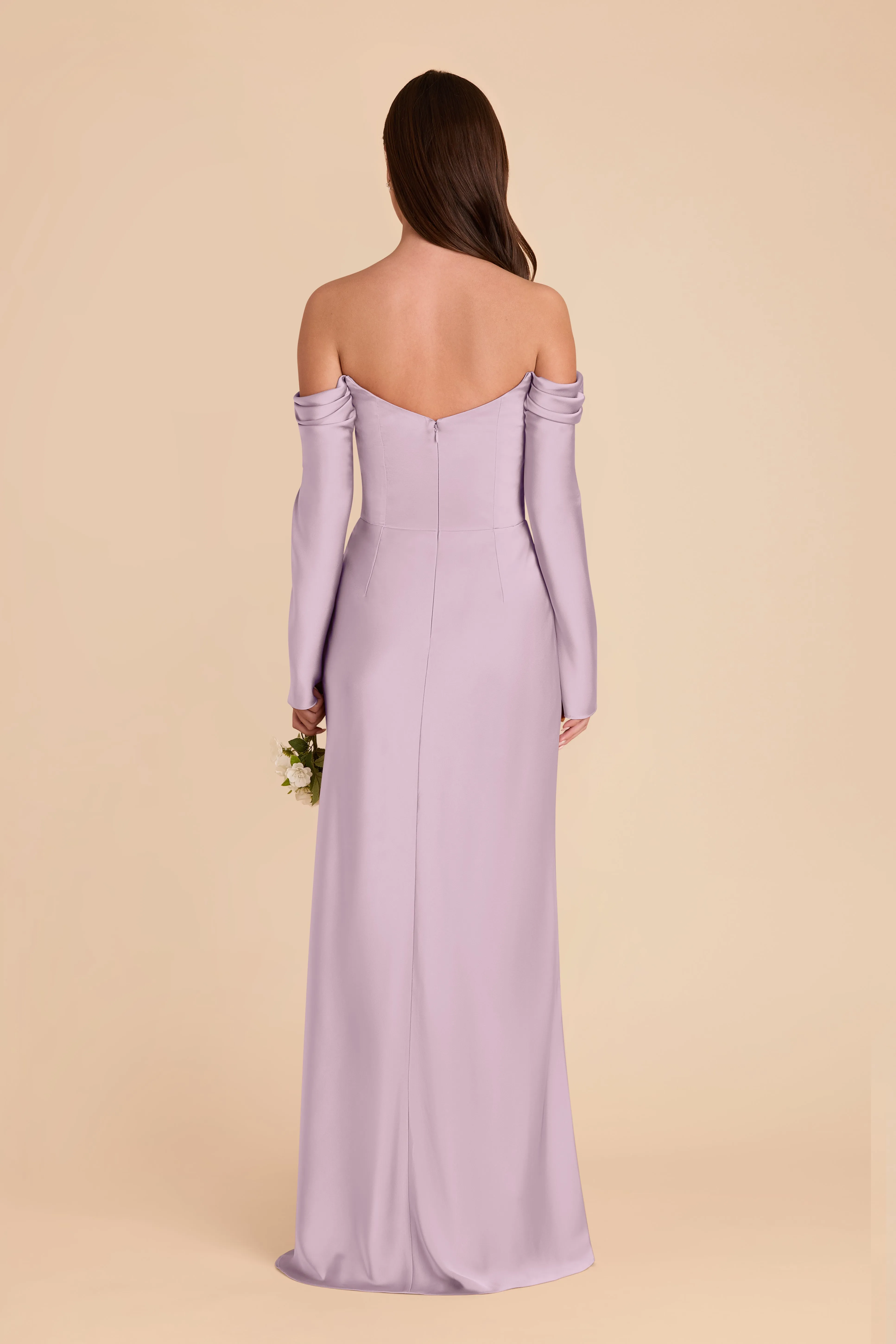 Maya Matte Satin Dress - Lavender sold by Birdy Grey product image thumbnail 4